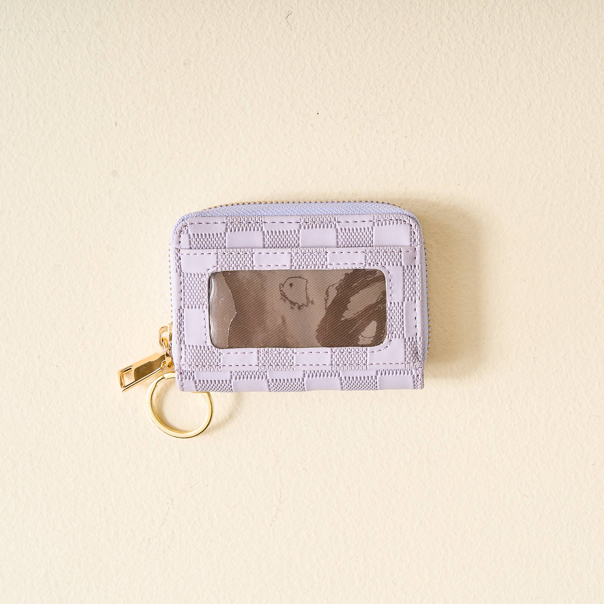 The Darling Effect - Zip Around Wallet-Periwinkle Check