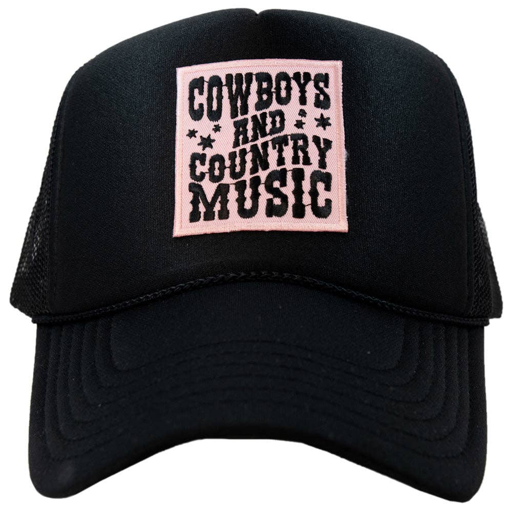Katydid - Cowboys & Country Music Pink Patch Foam Trucker Hat