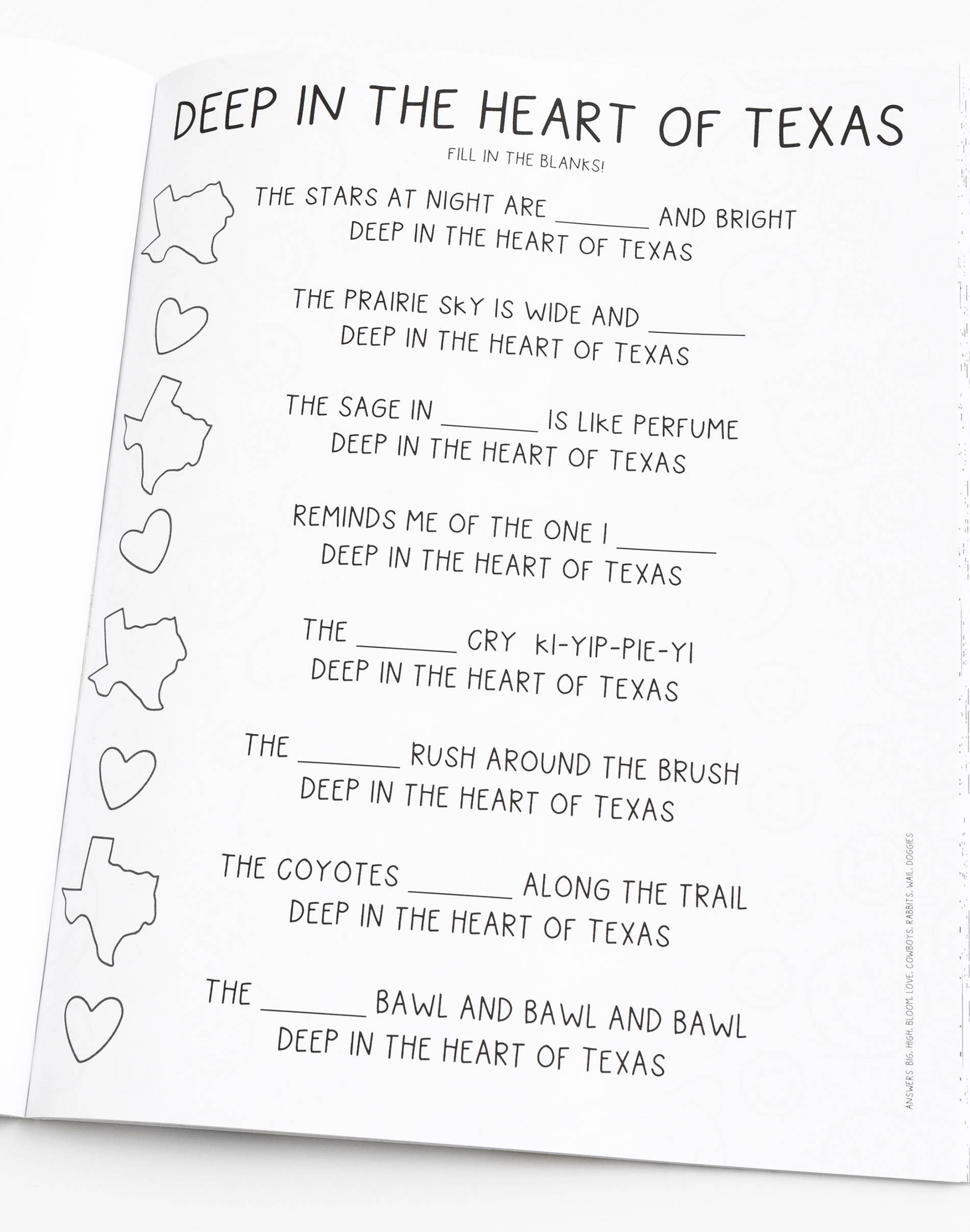 Callie Danielle - Texas Forever Western Coloring Book