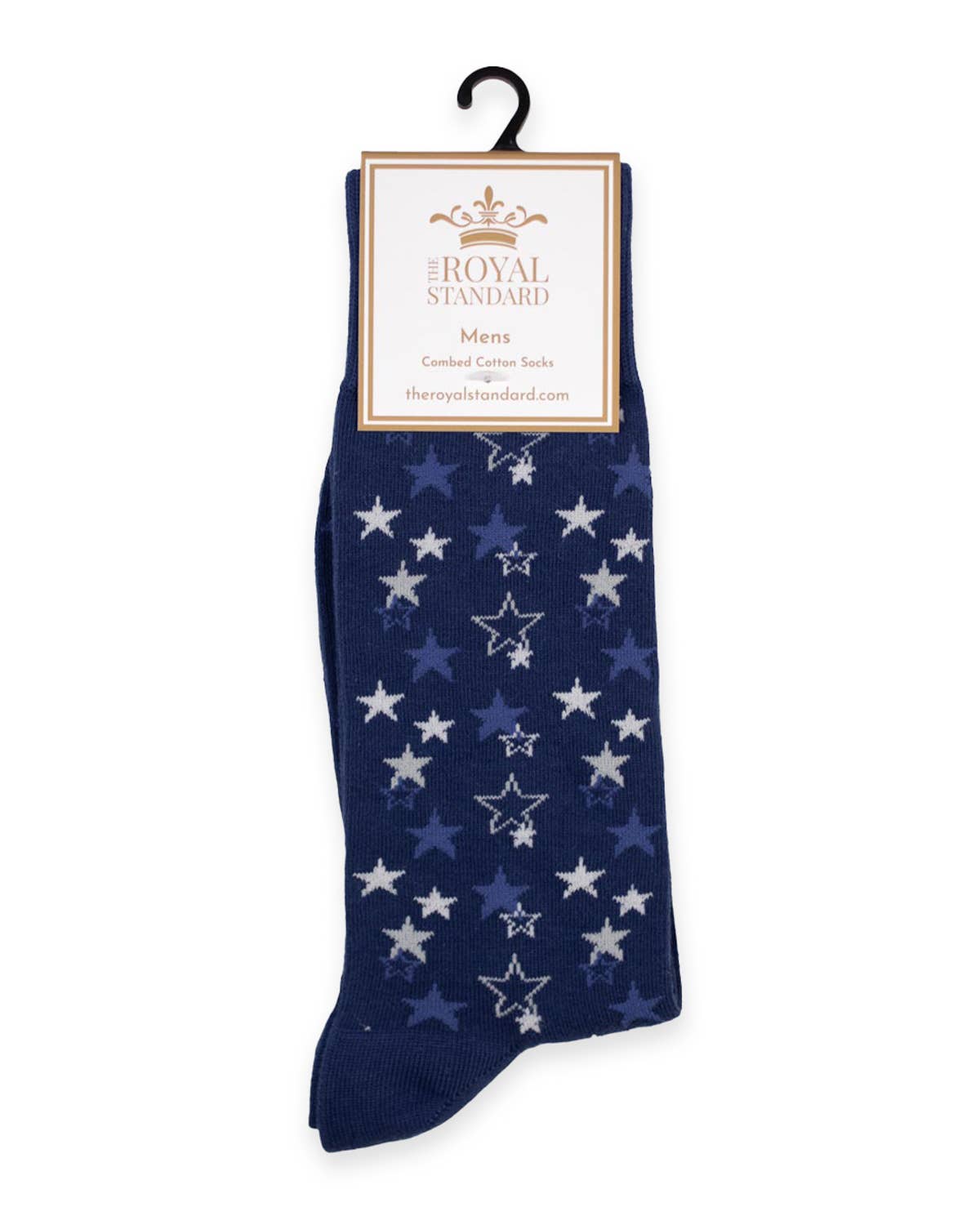 The Royal Standard - Men's Stars Socks   Blue/White   One Size
