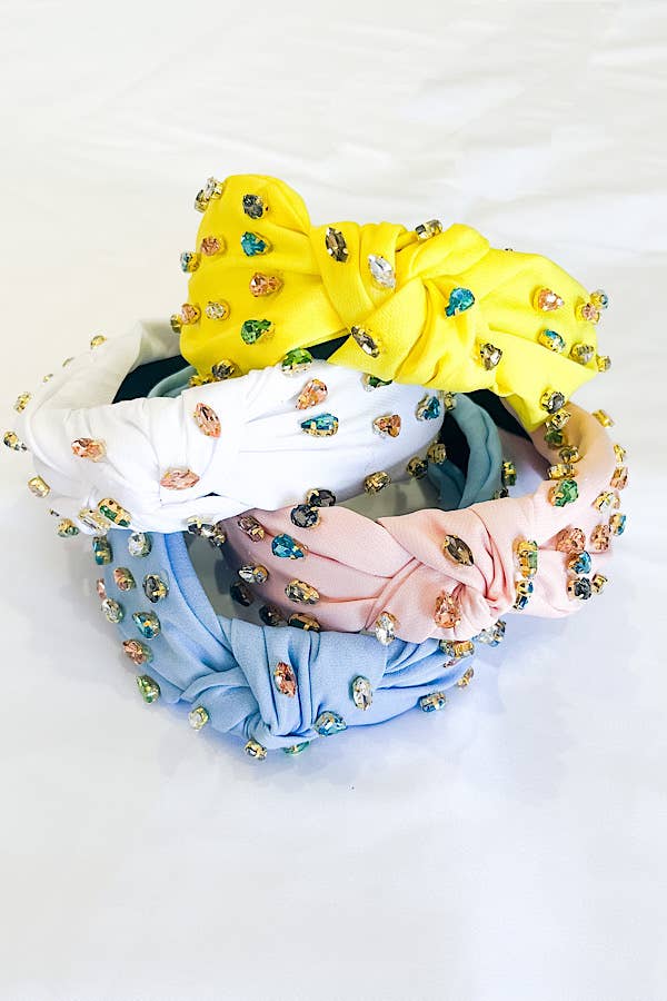 Nash Grey - Ivy Yellow Rhinestone Headband