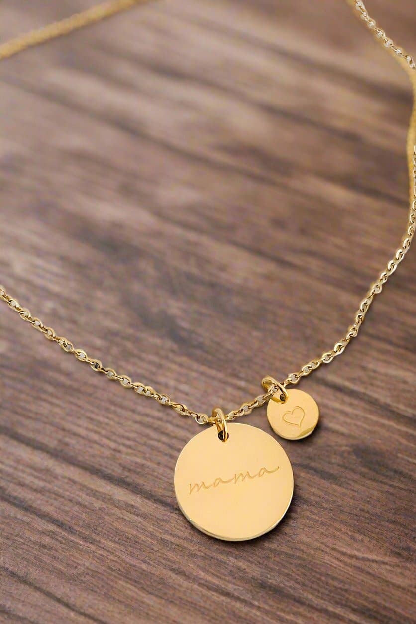 Nash Grey - Natural Elements Gold Mama Pendant Necklace