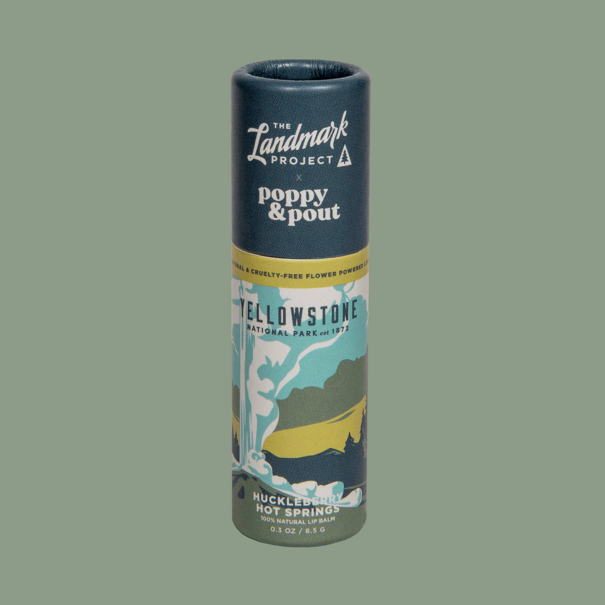 Poppy & Pout - The Landmark Project, Lip Balm, Yellowstone Huckleberry Hot Springs