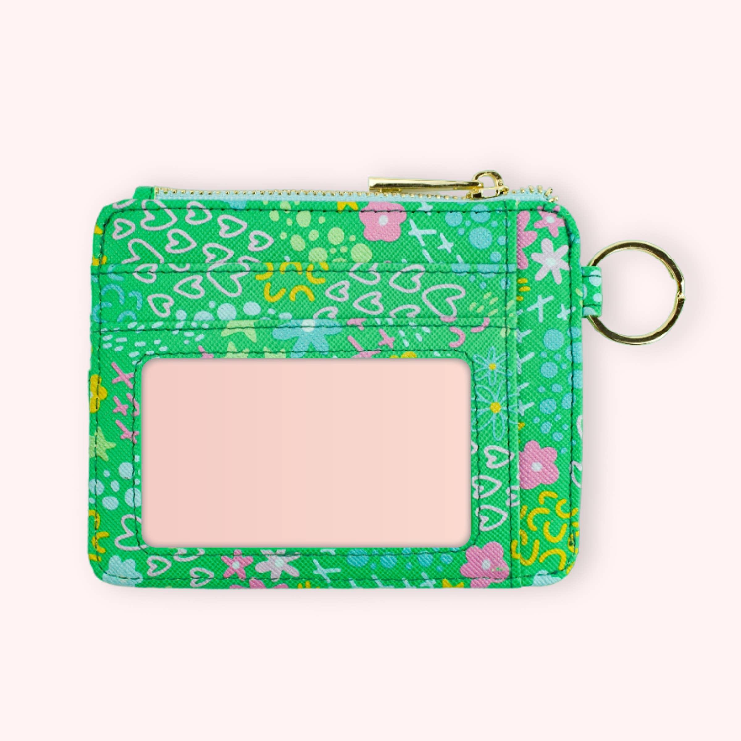 Cleary Lane - Wallet Keychain - Emerald Garden