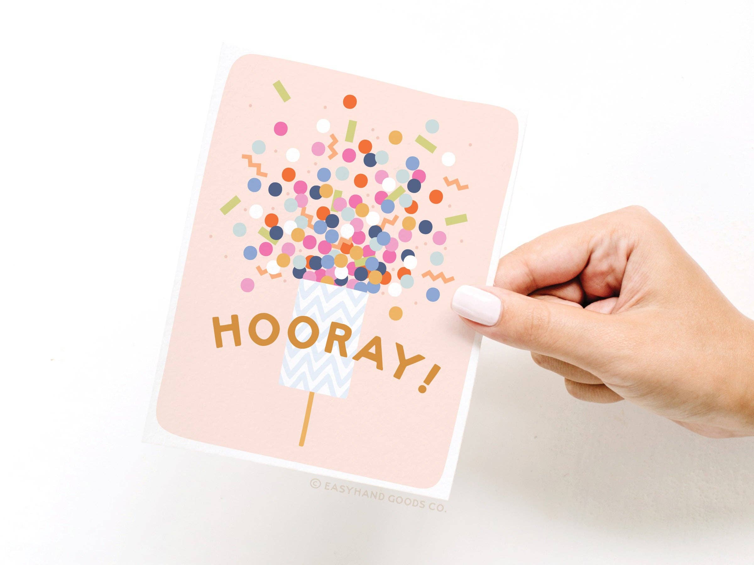 Easyhand Goods Co. - Hooray Confetti Popper Greeting Card