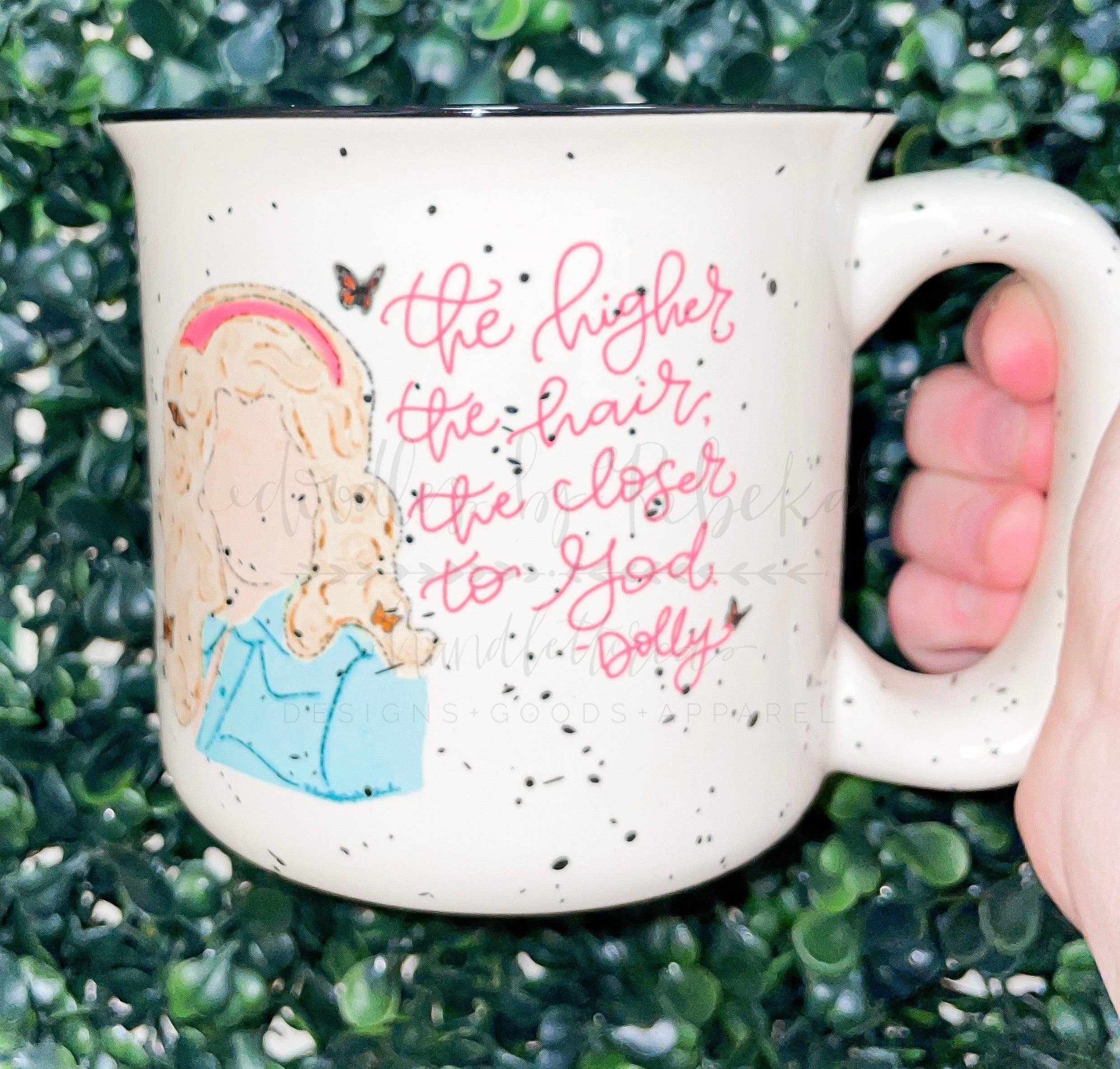 Doodles By Rebekah - The Higher The Hair Mug