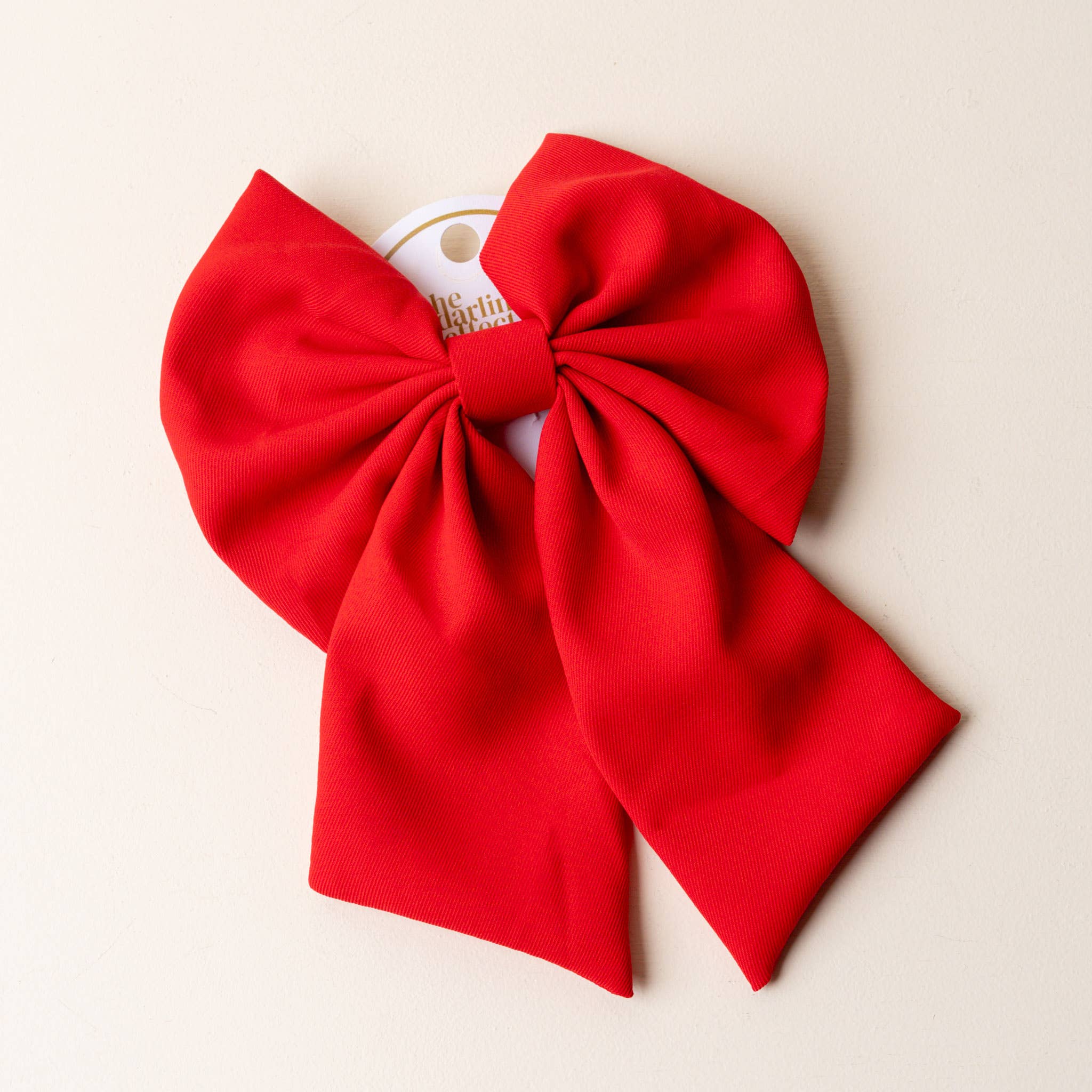 The Darling Effect - Classic Hair Bow-Red