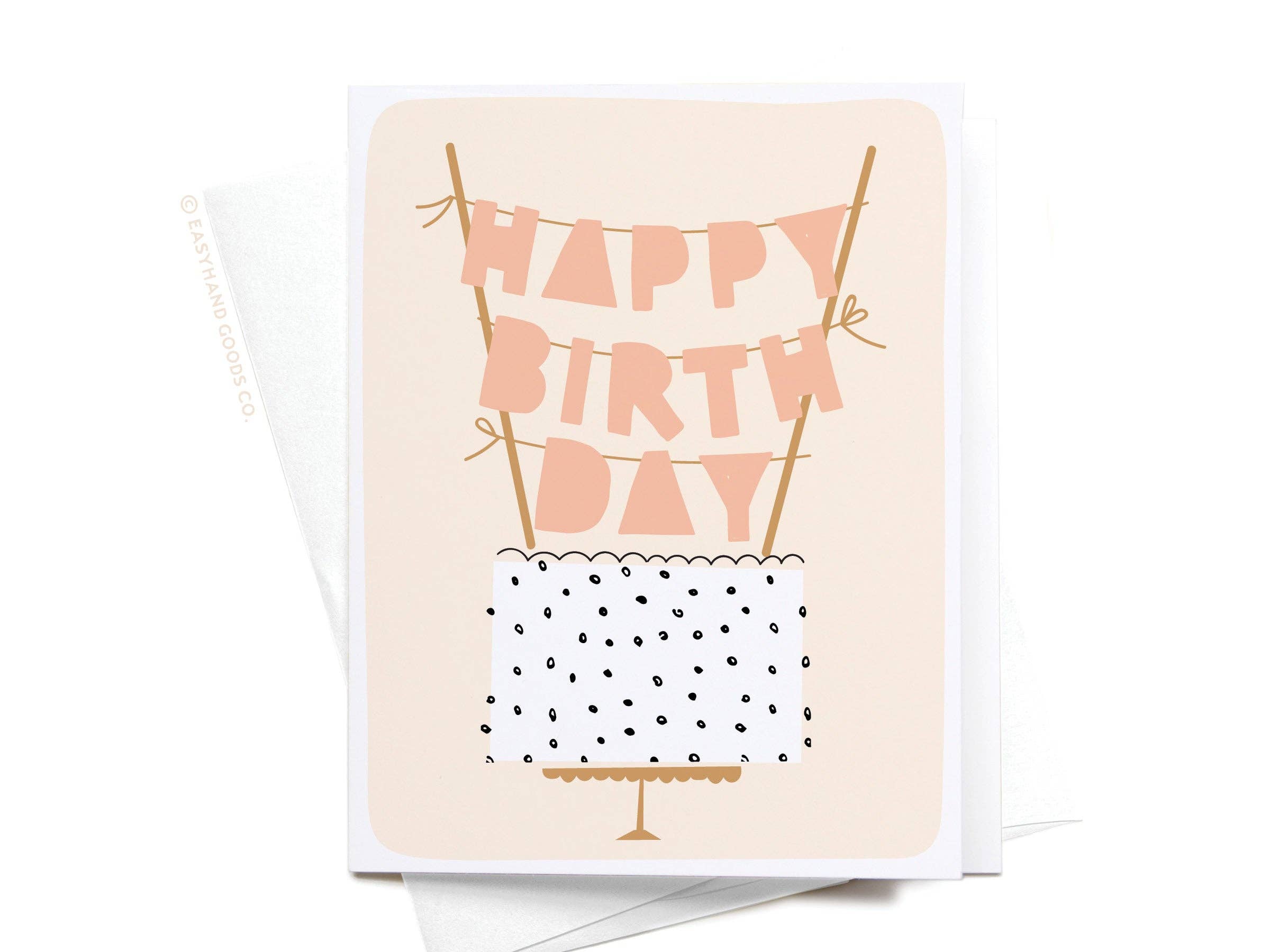 Easyhand Goods Co. - Happy Birthday Cake Topper Greeting Card
