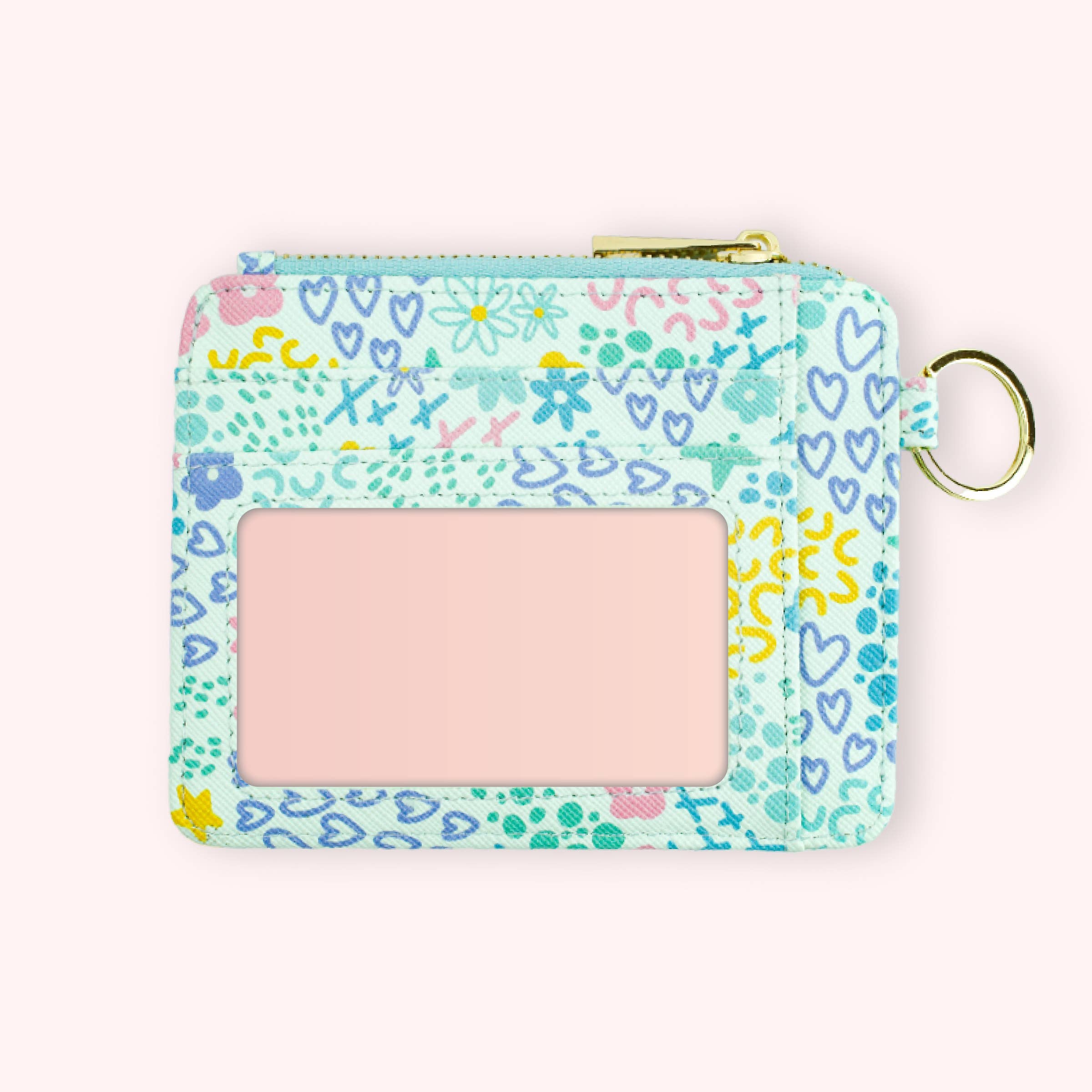 Cleary Lane - Wallet Keychain - Mint Garden