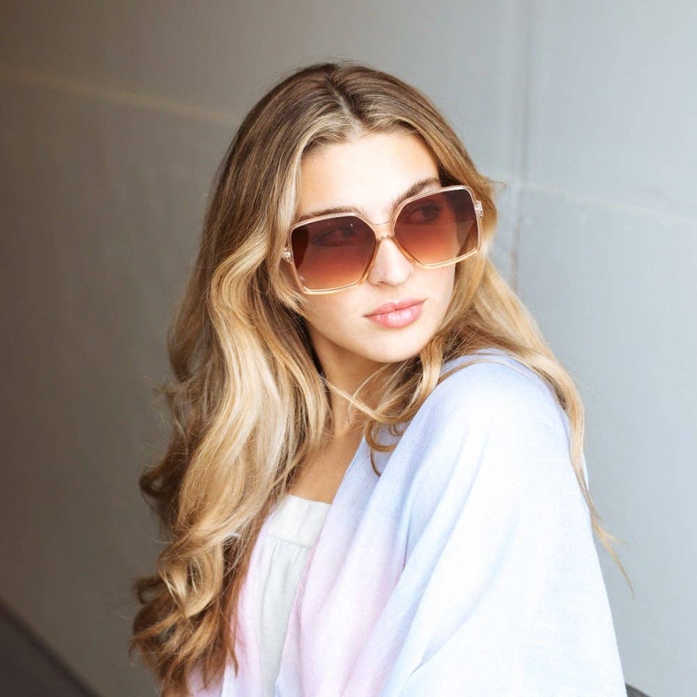 Pretty Simple - Hanna Hexagon Frame Sunglasses