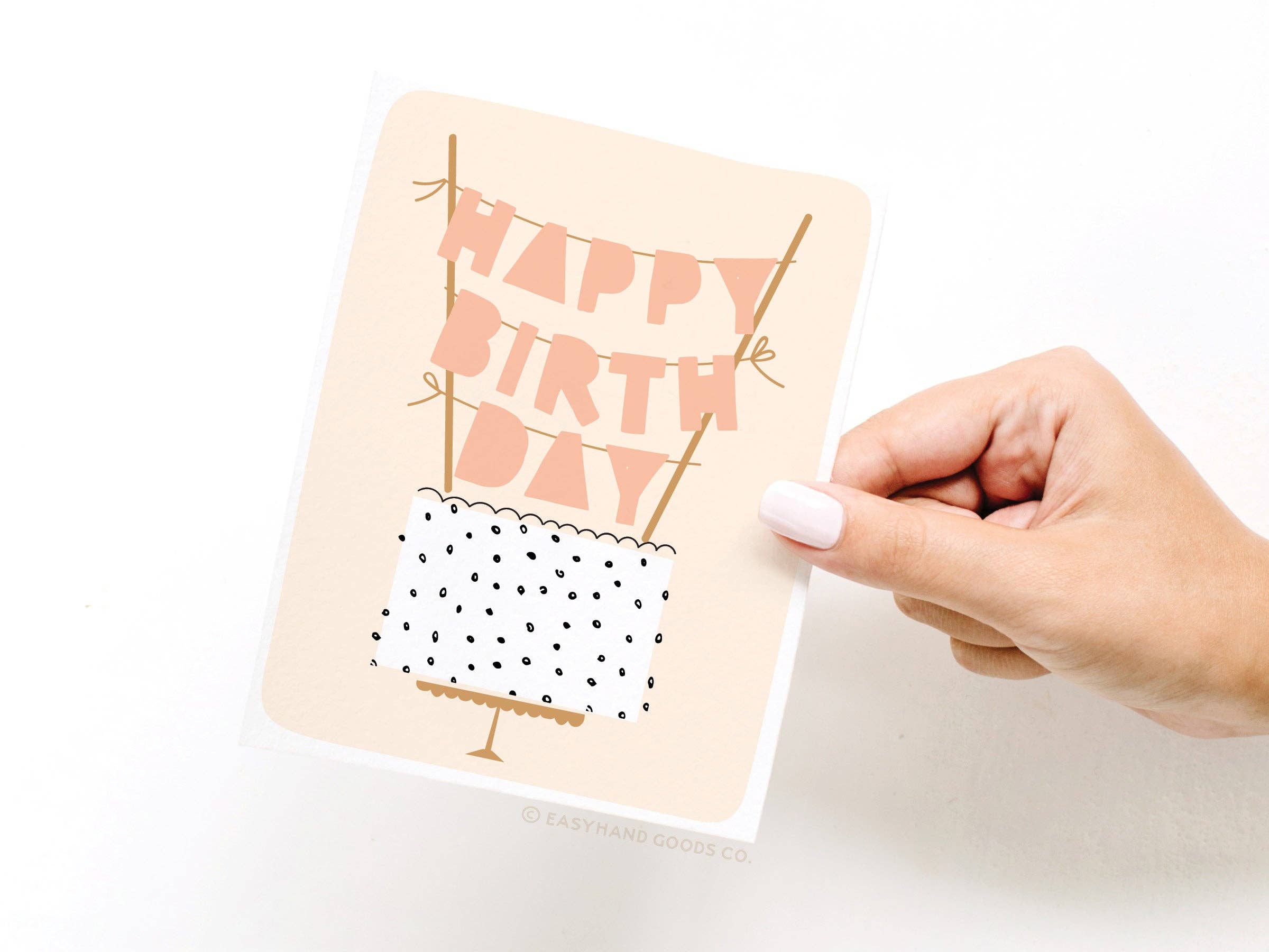 Easyhand Goods Co. - Happy Birthday Cake Topper Greeting Card