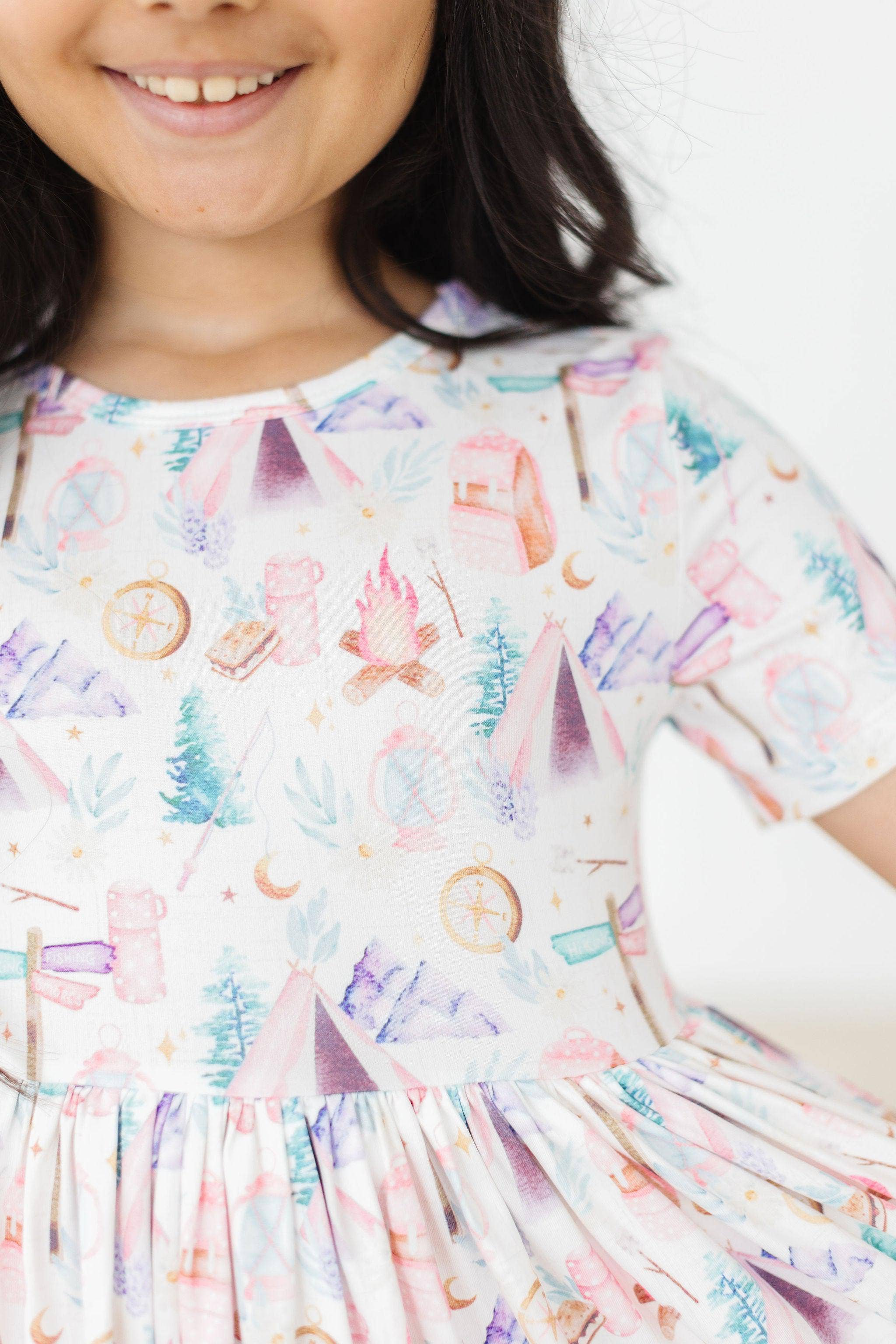 Mila & Rose - Happy Camper S/S Pocket Twirl Dress