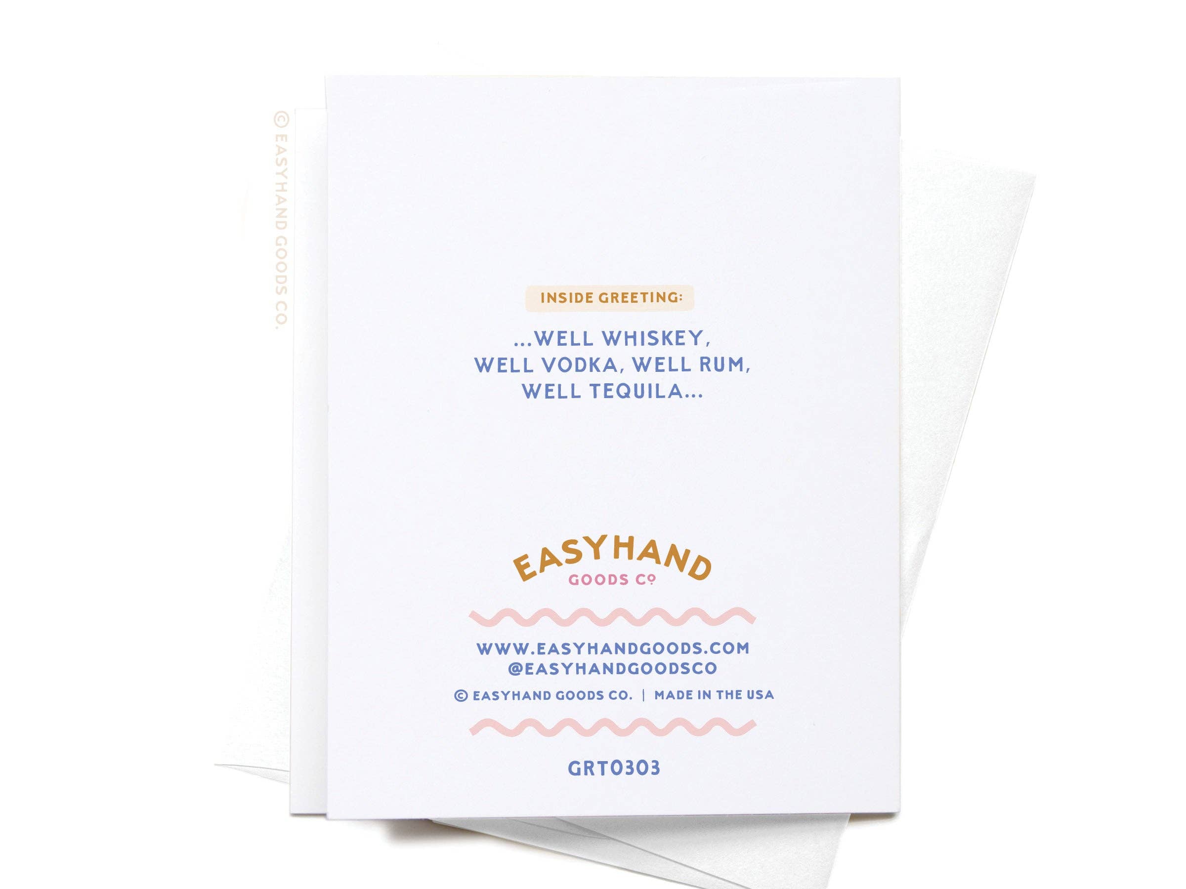 Easyhand Goods Co. - Well Wishes for Your Birthday Bar Shelves Greeting Card