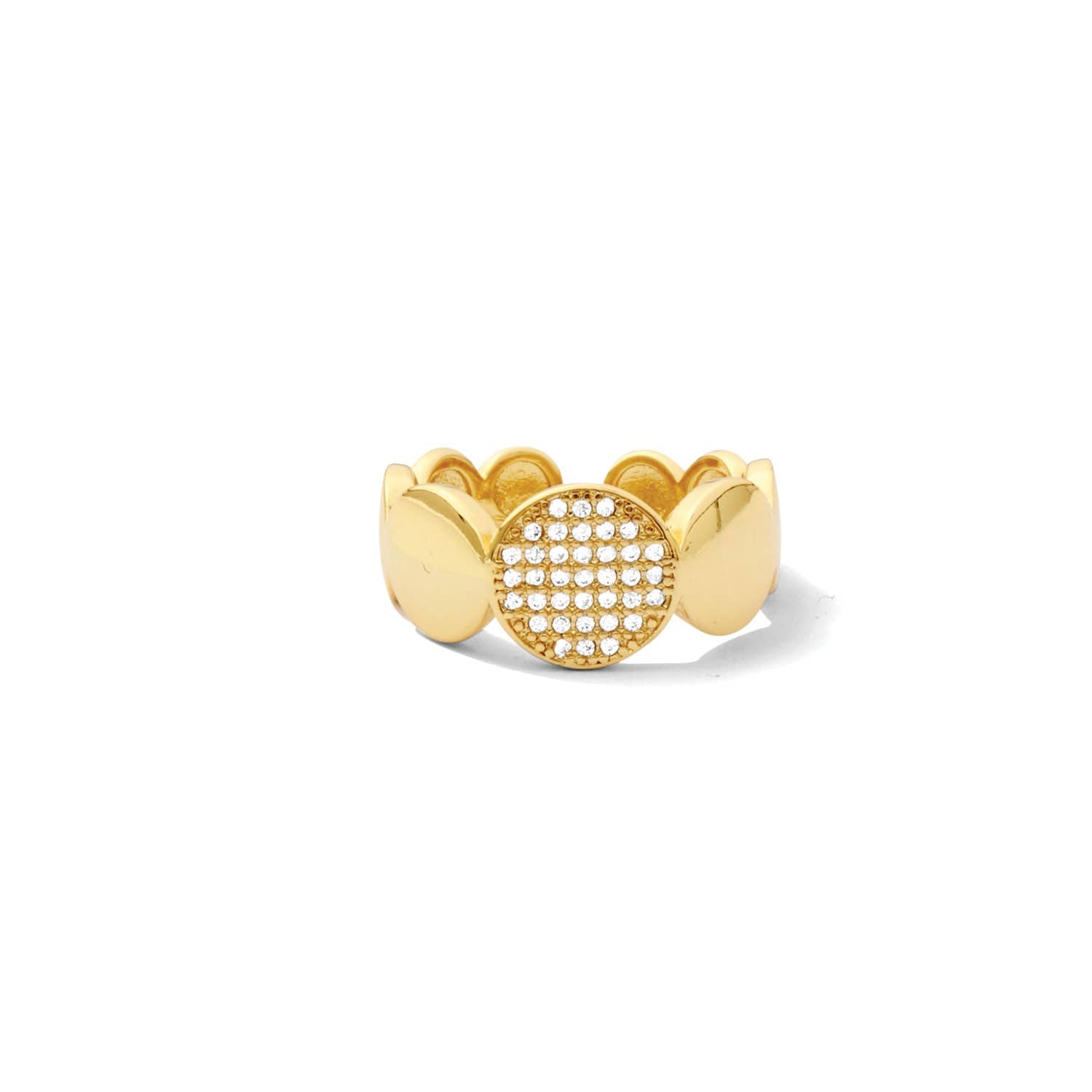Splendid Iris - SALE - Stand Out Pave Circle Ring