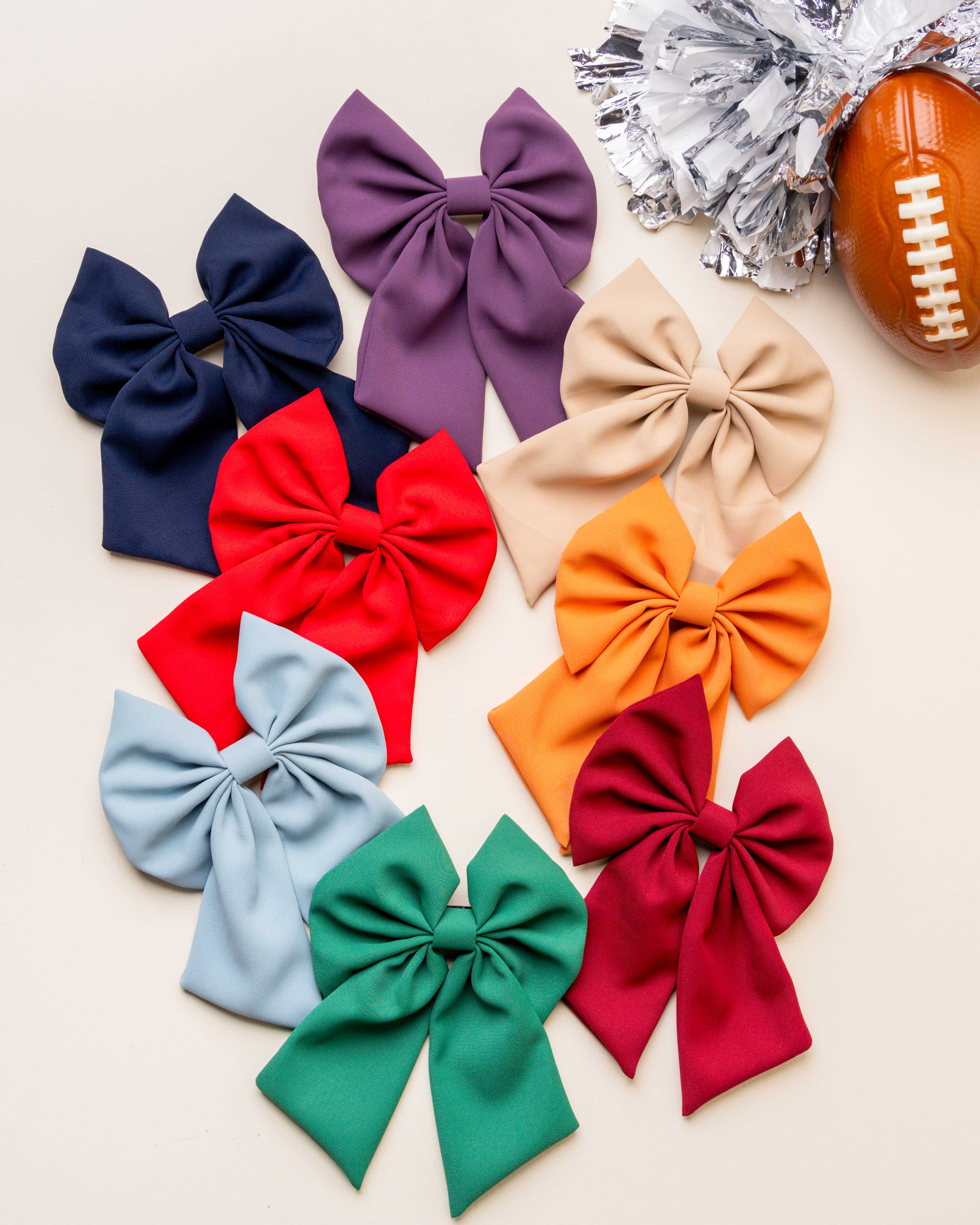 The Darling Effect - Classic Hair Bow-Red