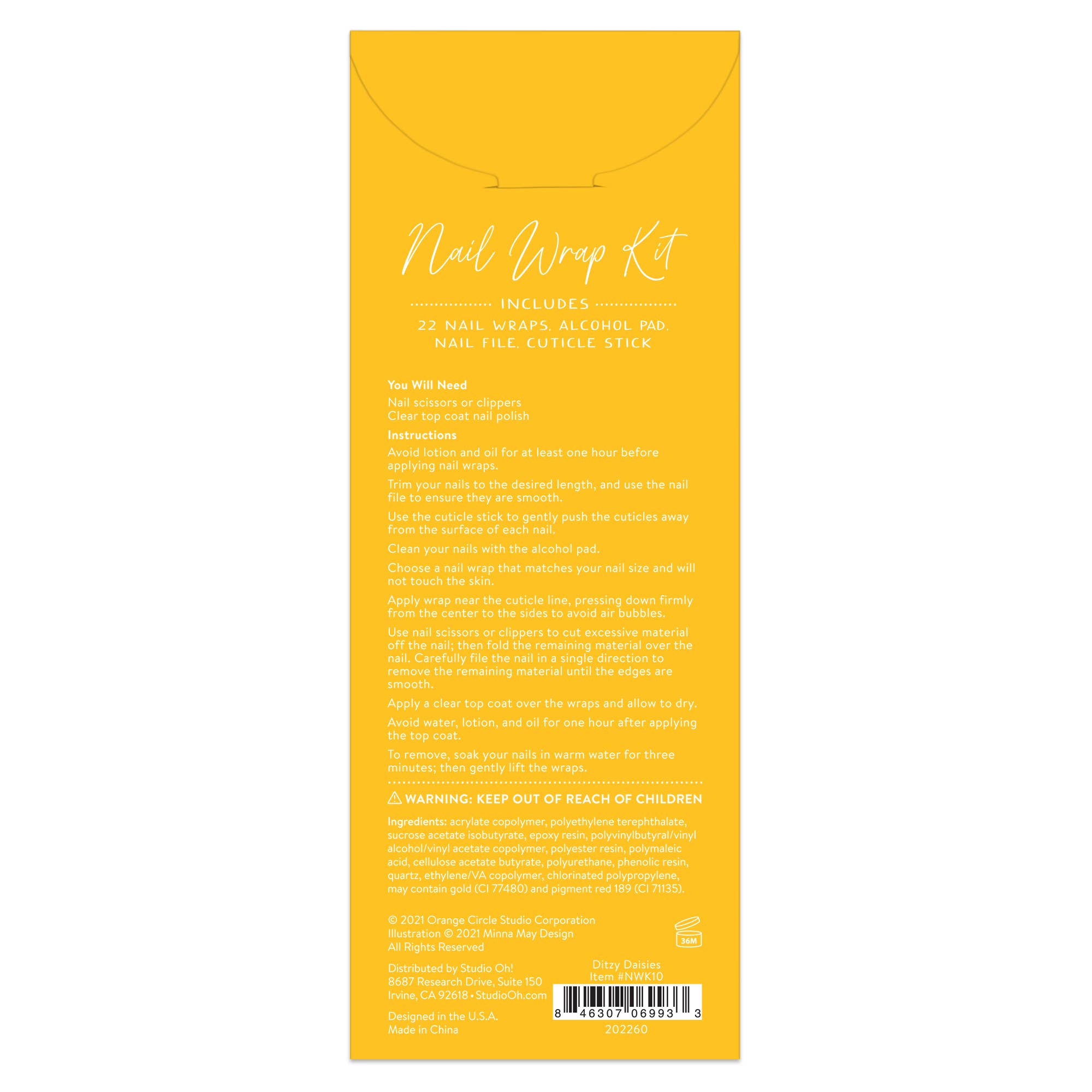 Studio Oh! - Ditzy Daisies Nail Wrap Kit