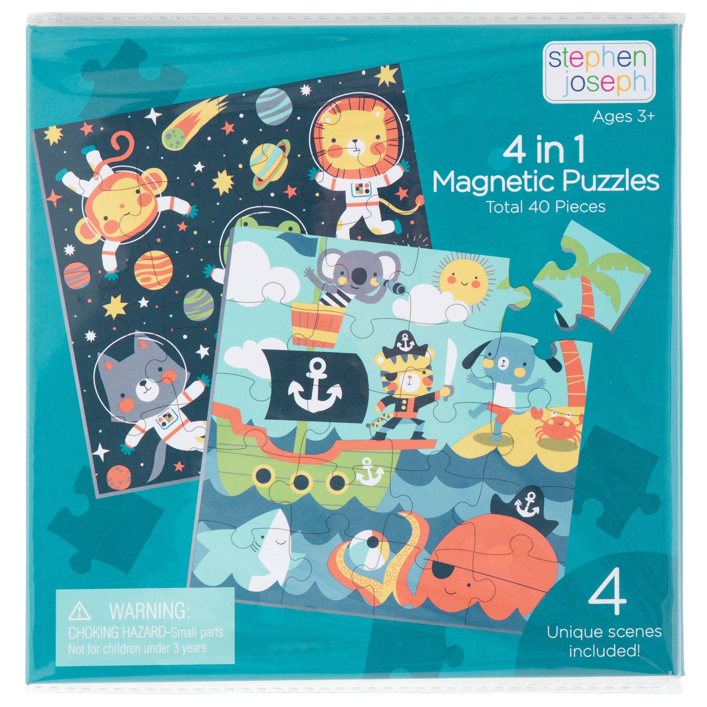Stephen Joseph Gifts - 4 In 1 Magnetic Puzzle Book