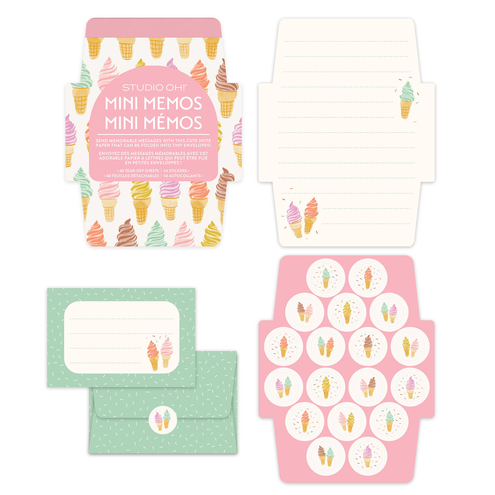 Studio Oh! - Cool & Creamy Mini Memos with Stickers