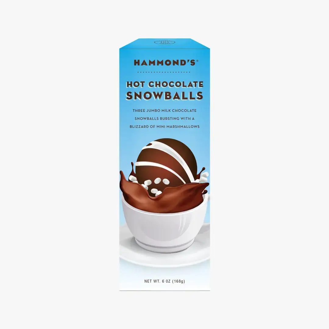 Hammond's Candies - Hot Chocolate Snowballs / Cocoa Bombs - 12 Box POP Display