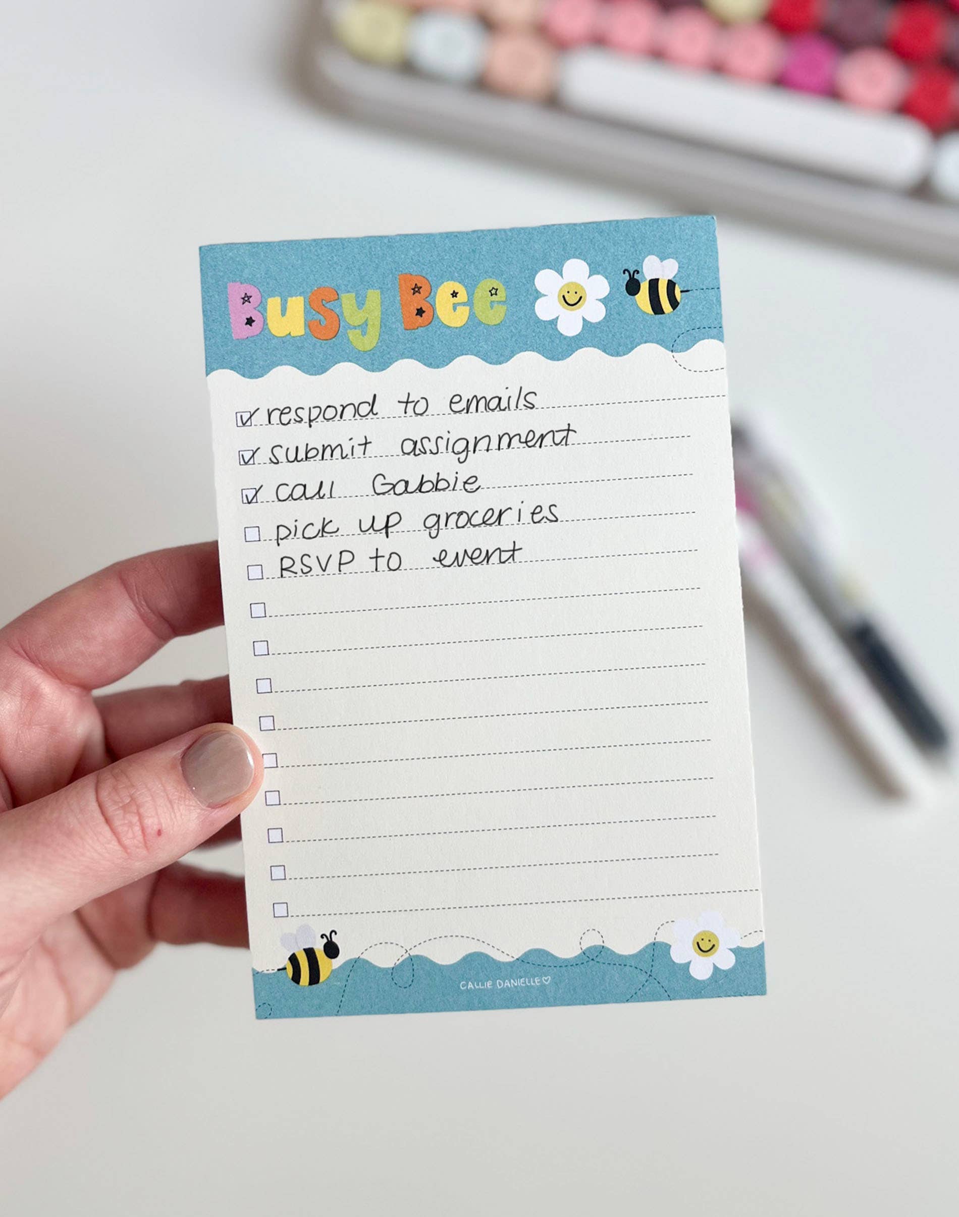 Callie Danielle - Busy Bee Notepad