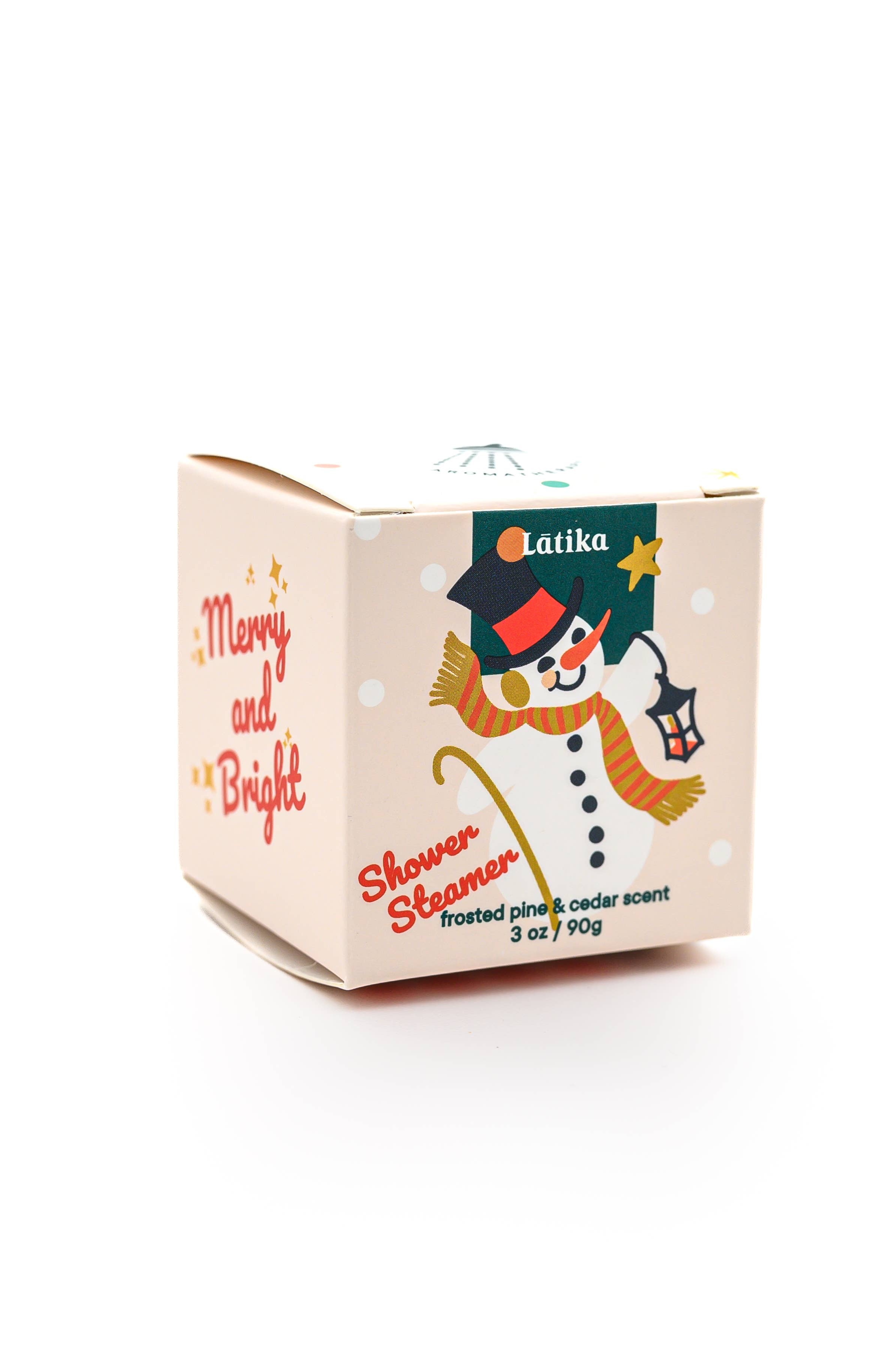 Latika Beauty - Snow Shower Steamer - Stocking Stuffer - Cube