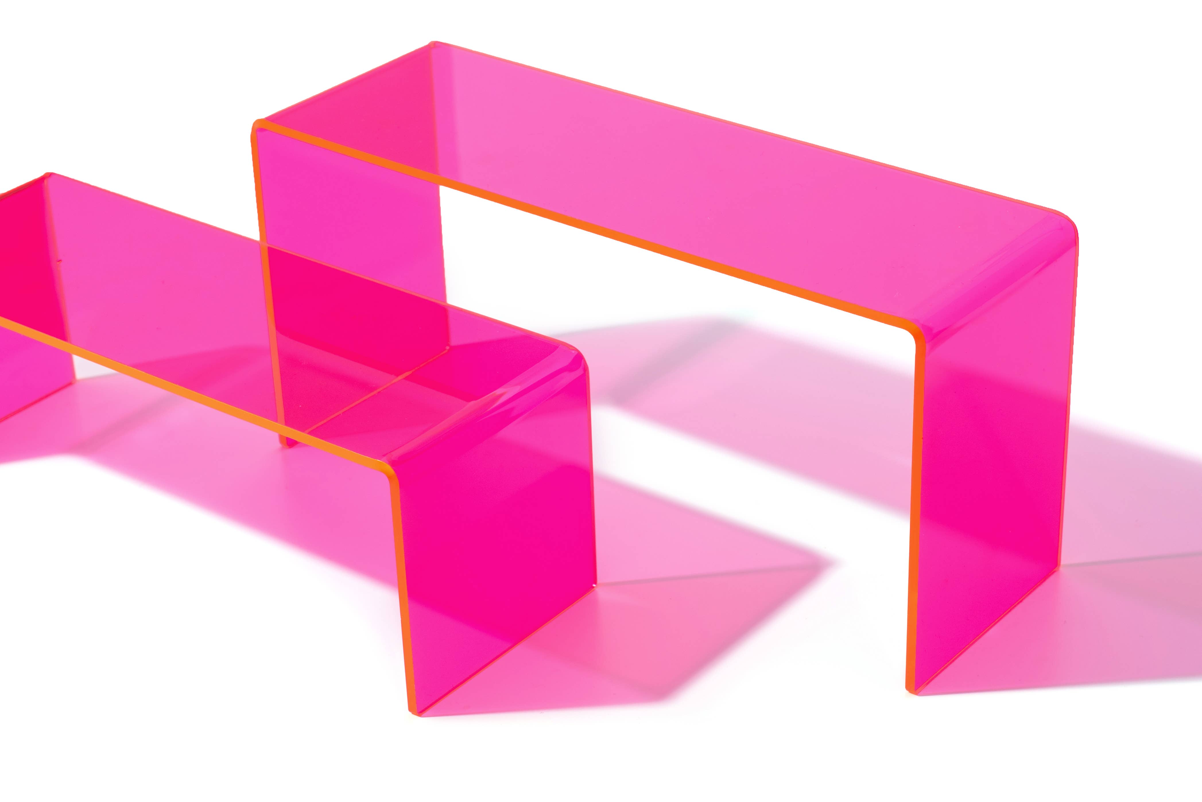 Taylor Elliott Designs - *ON SALE* 2-Piece Acrylic Riser Set - Hot Pink