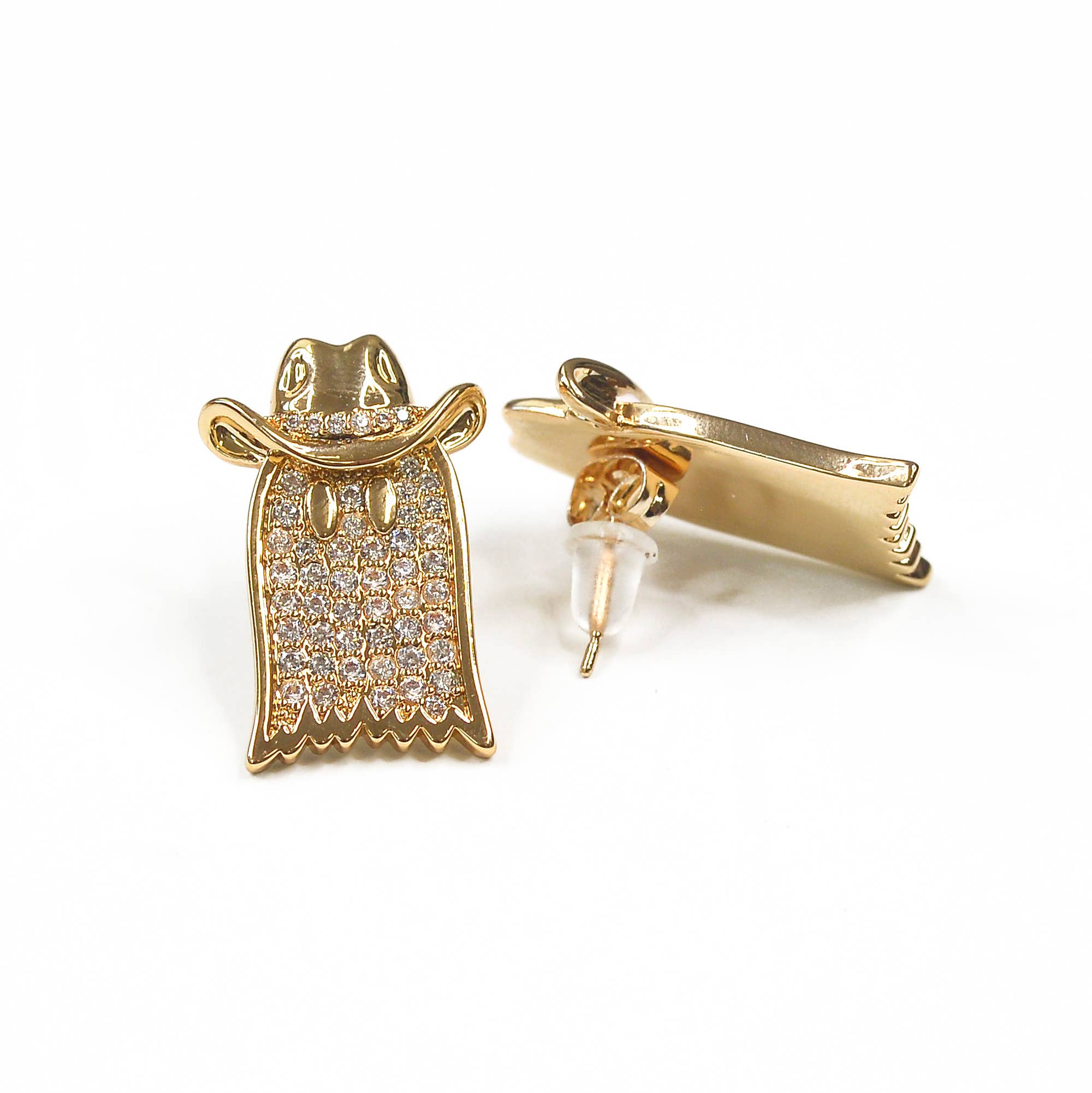 Mugsby - Cowboy Ghost Earrings, Ghost Earrings, Western Jewelry