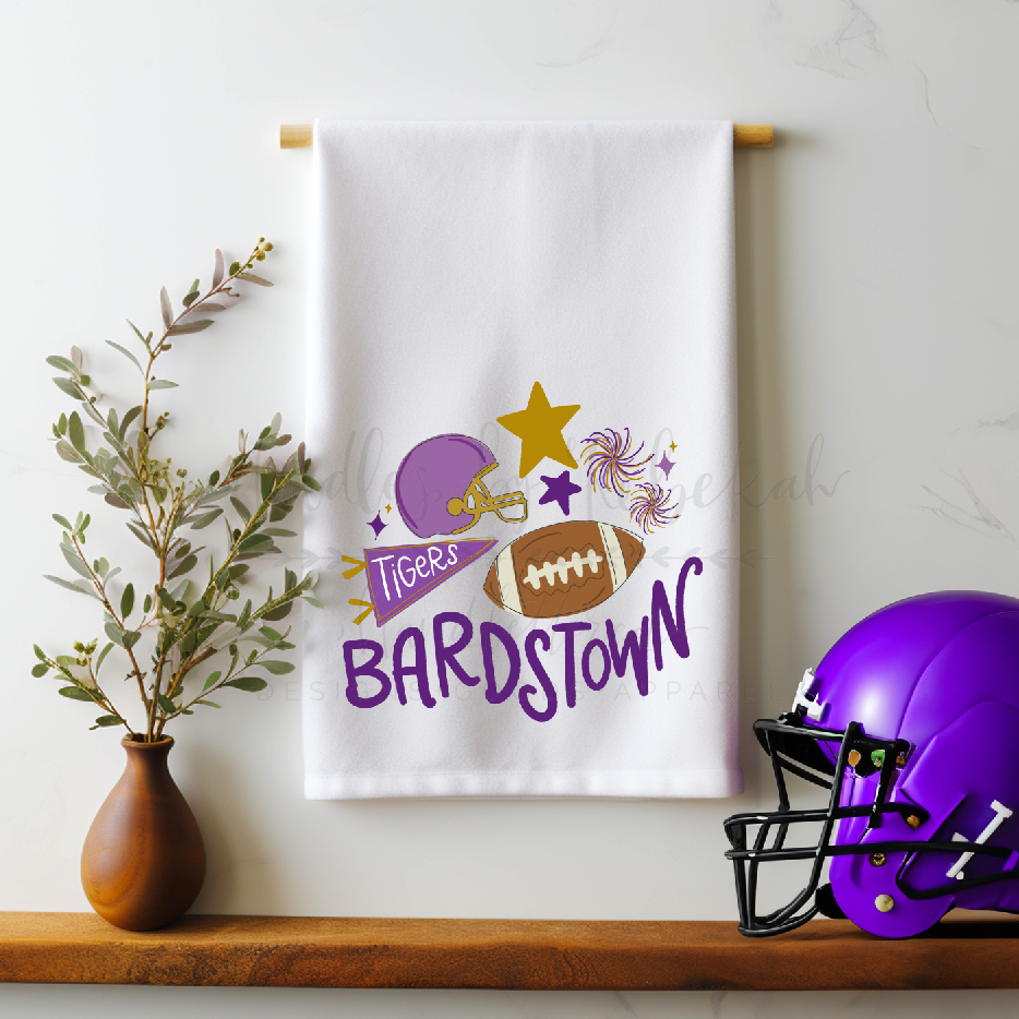 Doodles By Rebekah - Bardstown Tigers Tea Towel