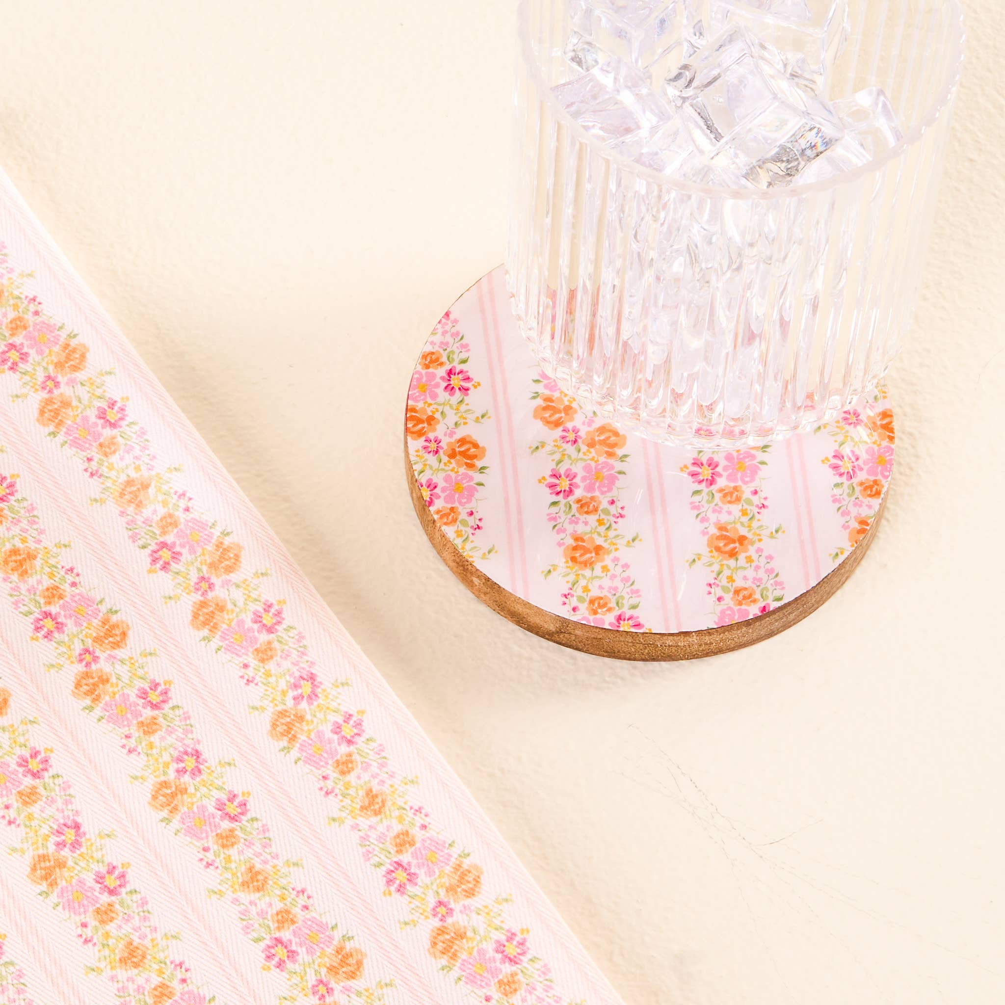 The Darling Effect - Tea Towel-Petal Parade Pink