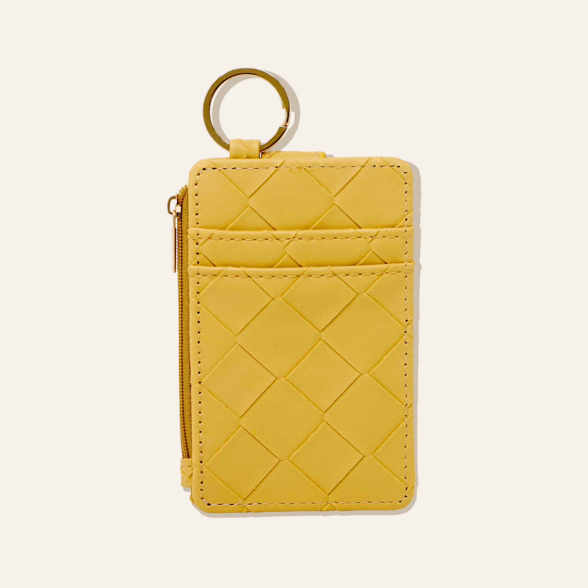 The Darling Effect - Keychain Wallet - Woven Mustard