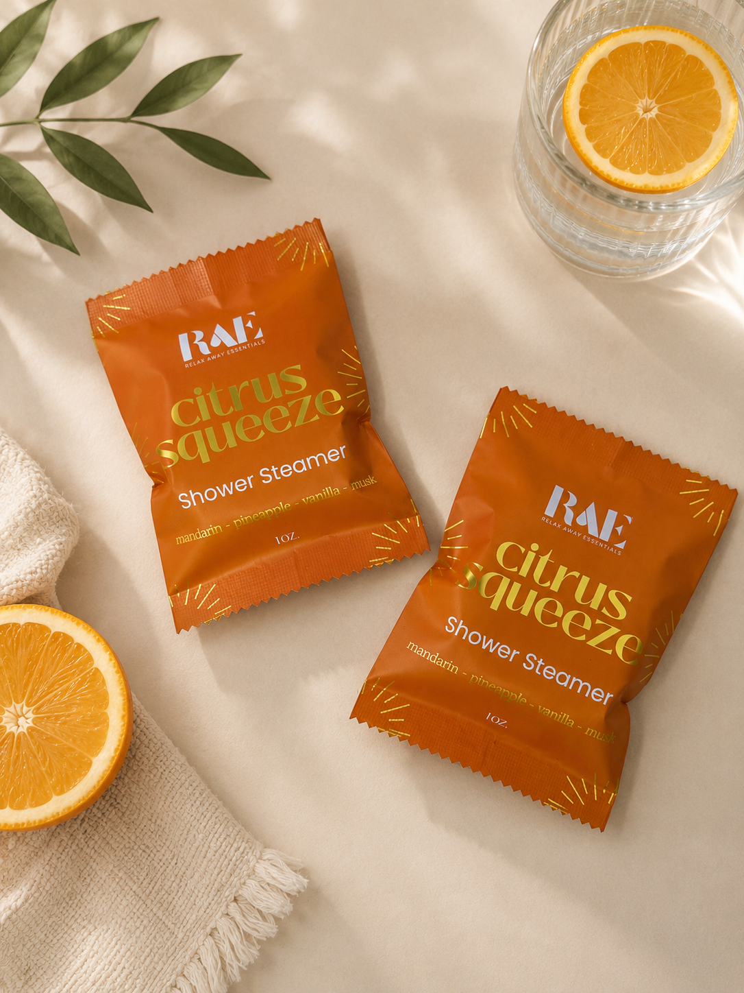 Relax Away Essentials - Citrus Squeeze Shower Steamer 