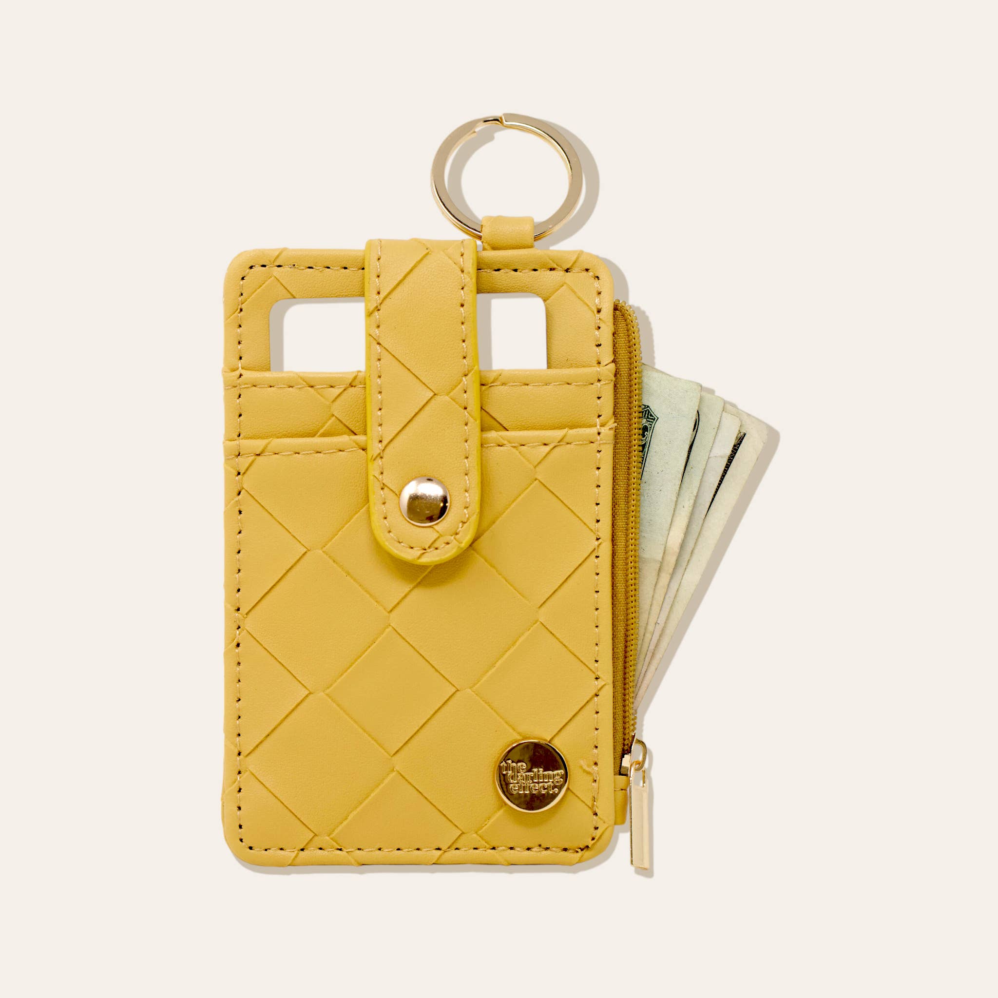The Darling Effect - Keychain Wallet - Woven Mustard