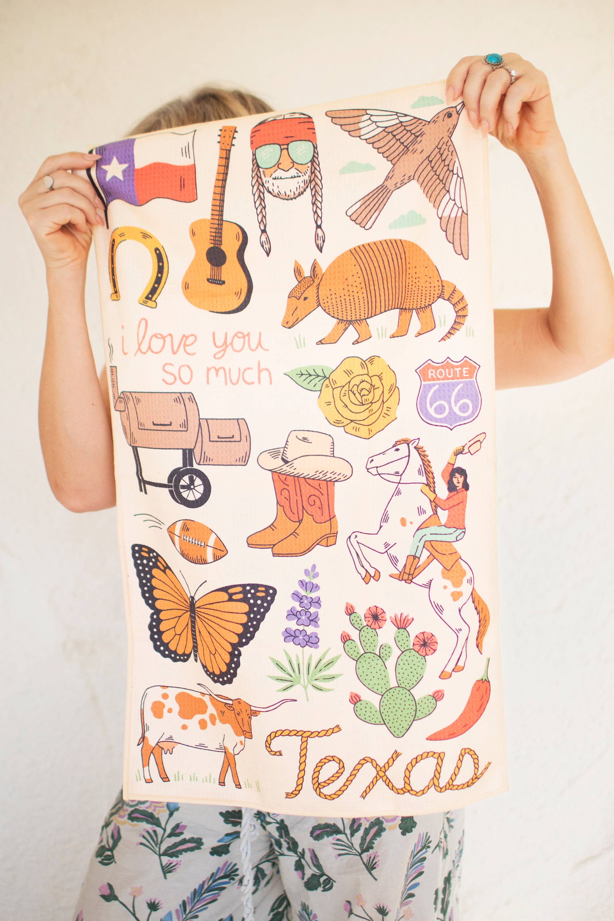 Trek Light - Kitchen Tea Towel Quick Dry | Texas