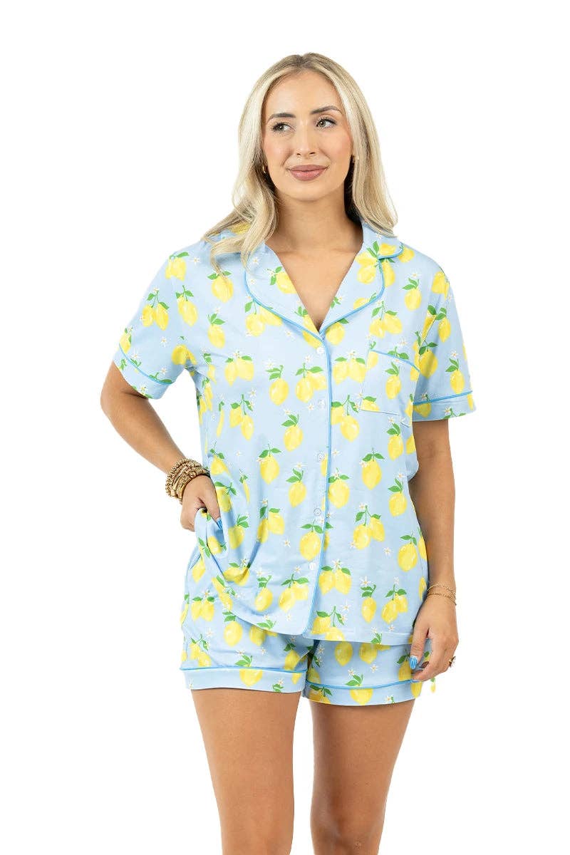 Katydid - Zesty Lemons Wholesale Pajama Sets