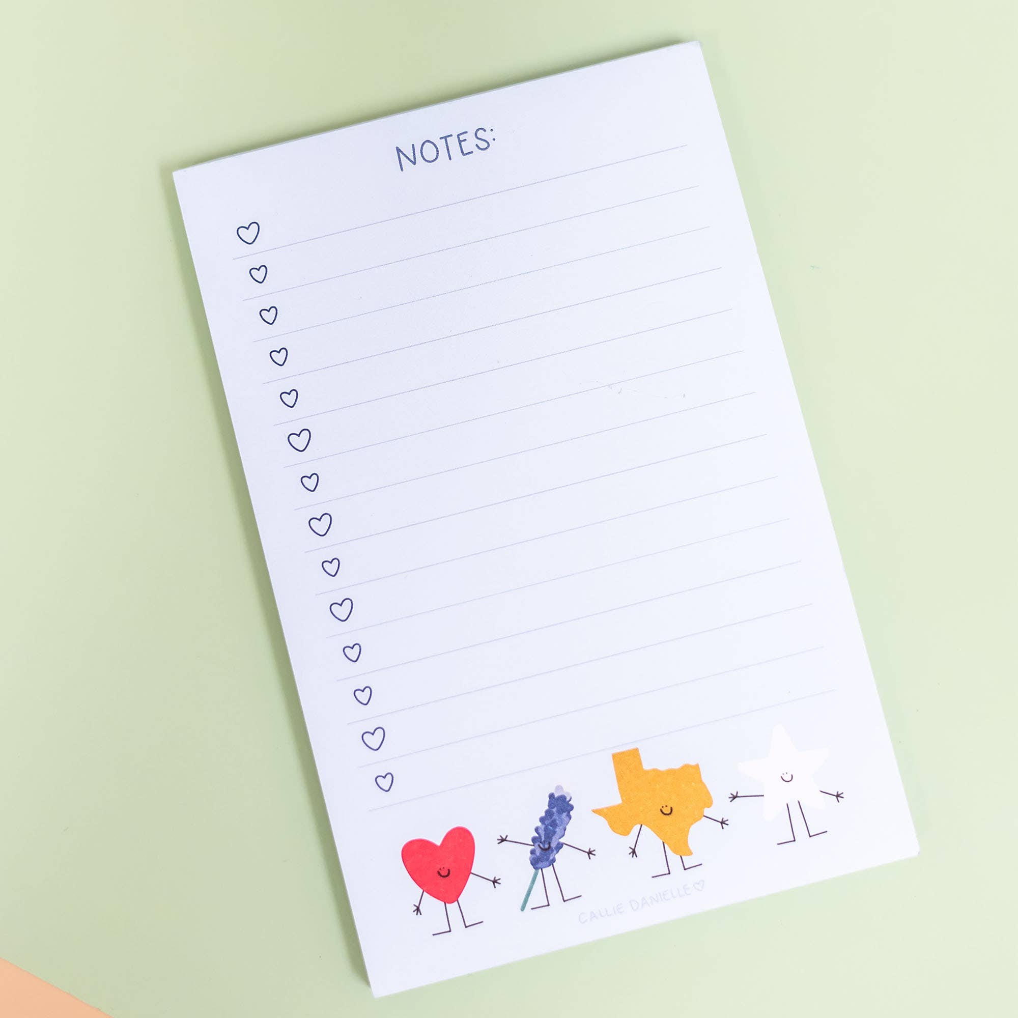 Callie Danielle - Smiley Texas Icons Notepad