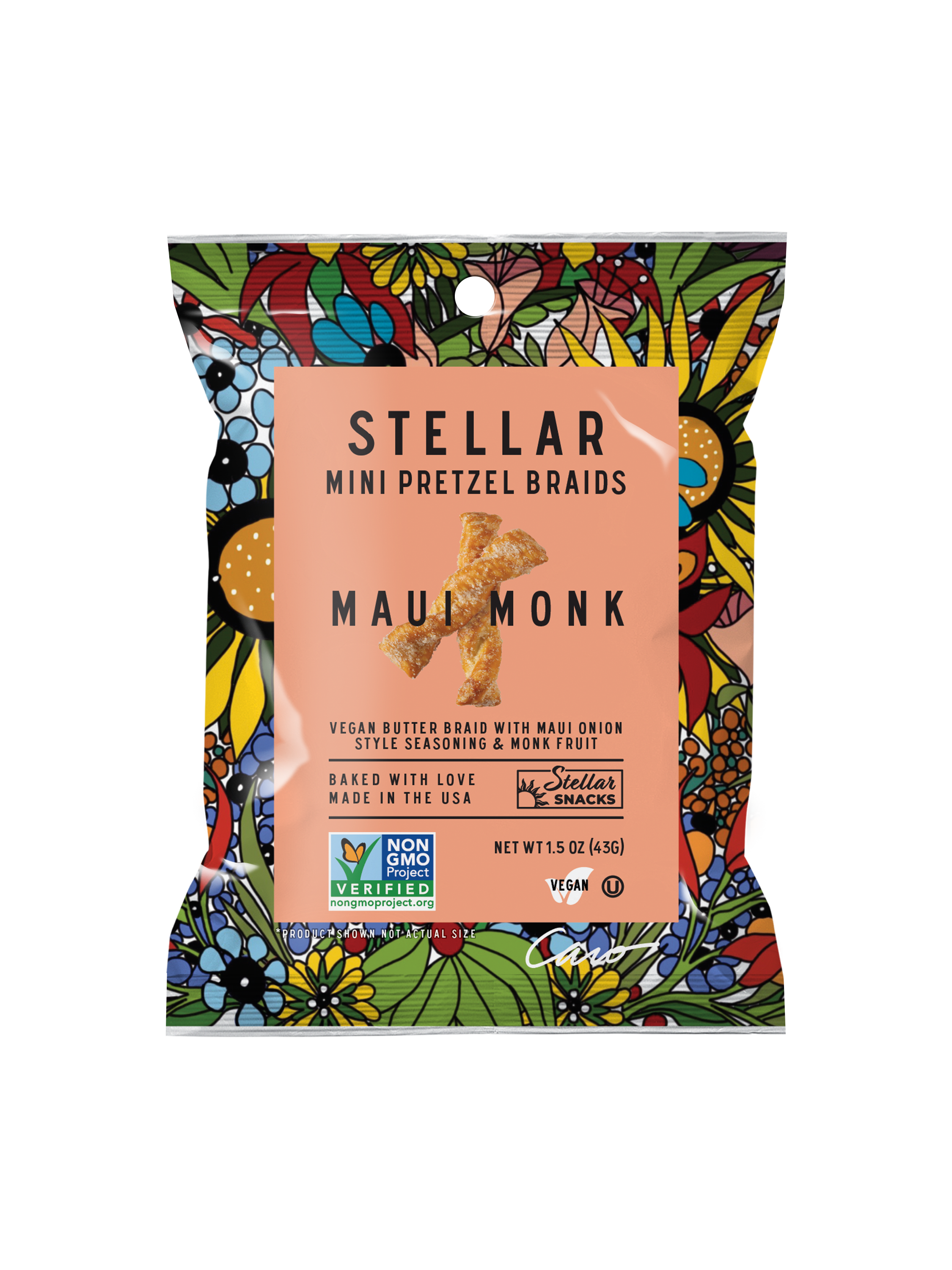 Stellar Snacks - Stellar Pretzel Braids - Maui Monk - 1.5oz