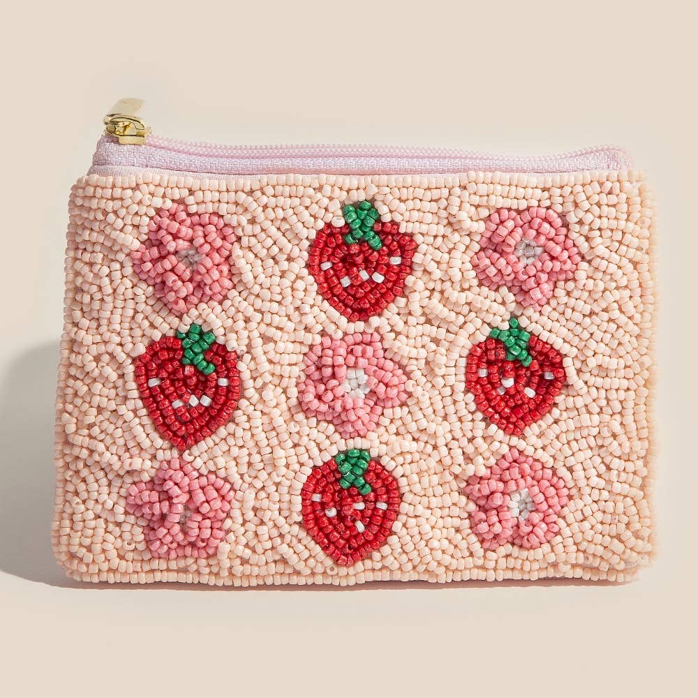 Anarchy Street - Assorted Flower Strawberry Coin Purse
