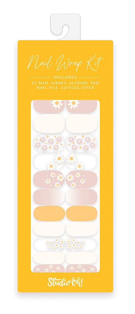 Studio Oh! - Ditzy Daisies Nail Wrap Kit