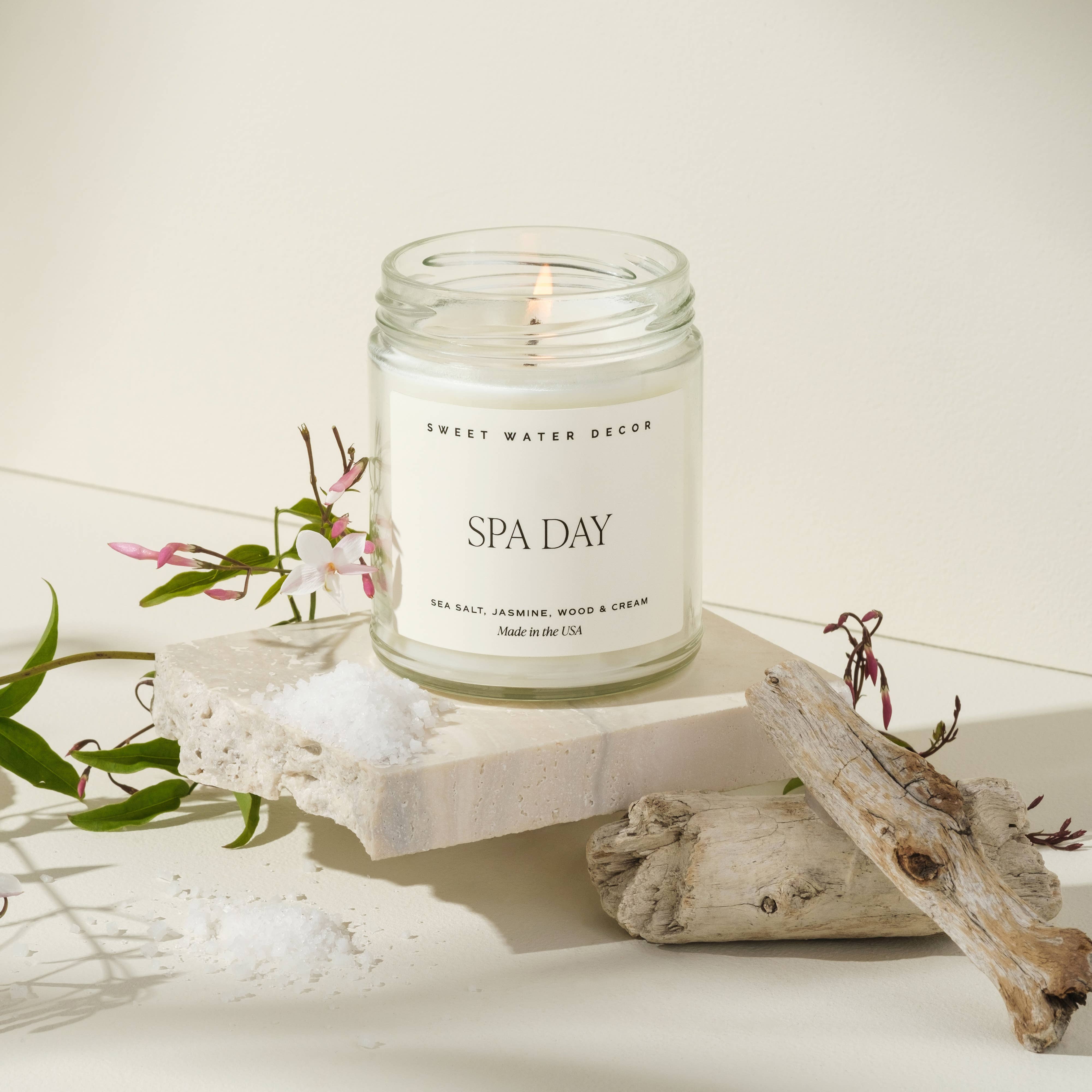 Sweet Water Decor - Spa Day 9 oz Soy Candle - Home Decor & Gifts