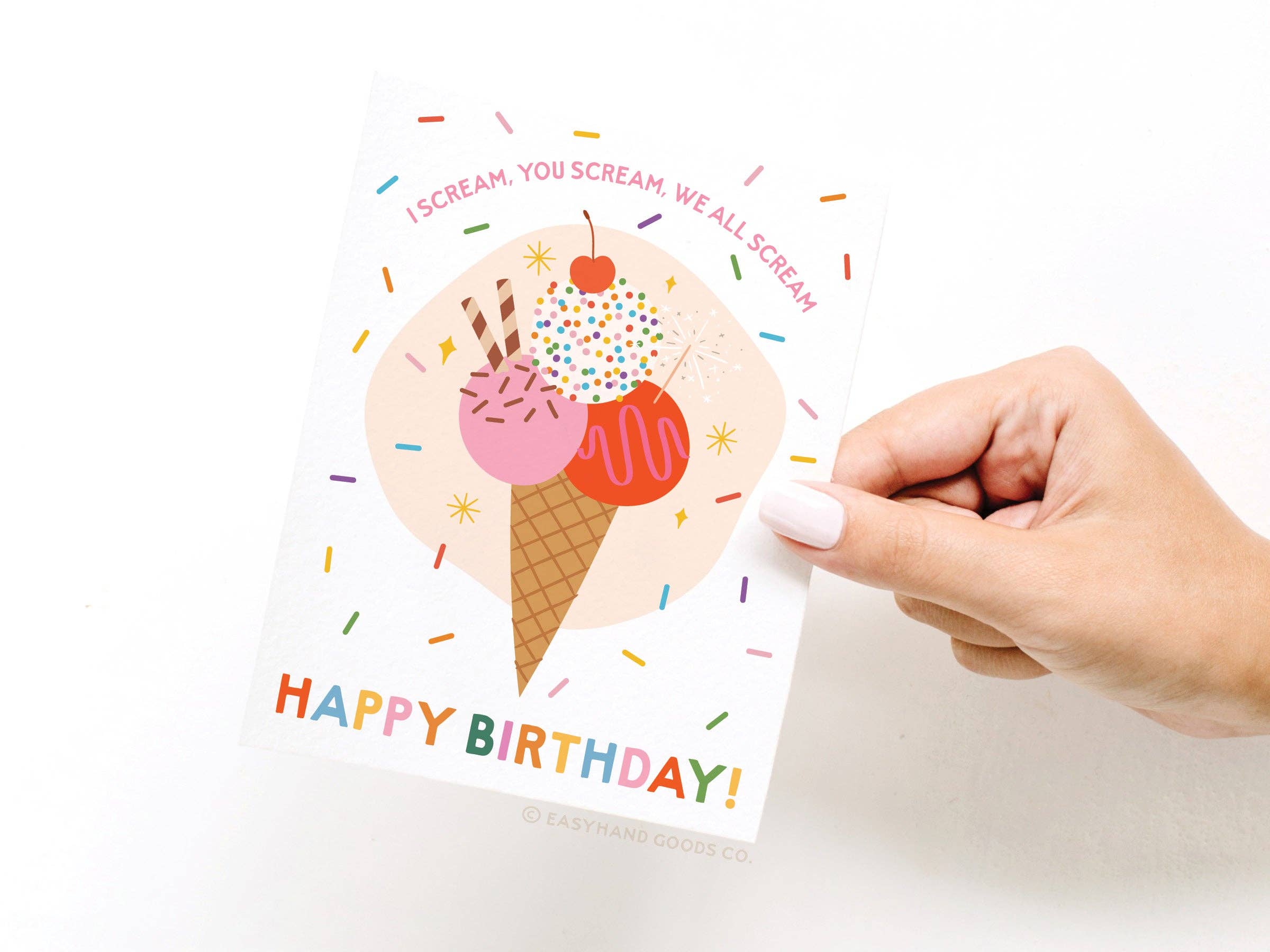 Easyhand Goods Co. - I Scream Greeting Card