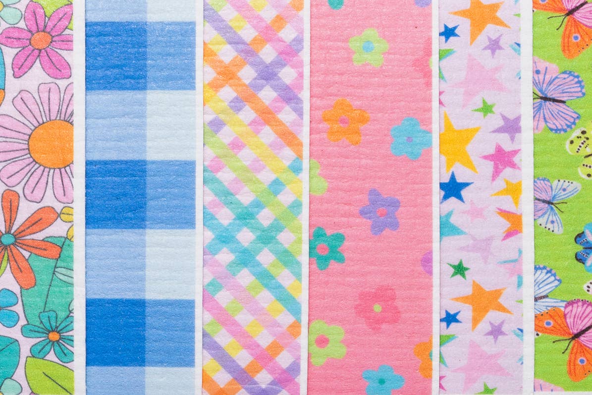 Taylor Elliott Designs - Biodegradable Dish Cloth - Colorful Gingham