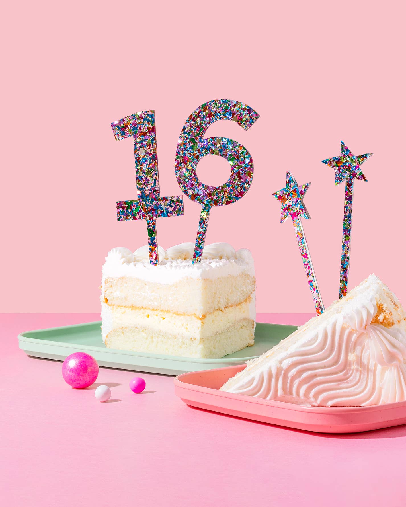 Taylor Elliott Designs - *ON SALE* Cake Toppers - Num 0 - 9 - Colorful Confetti -Each