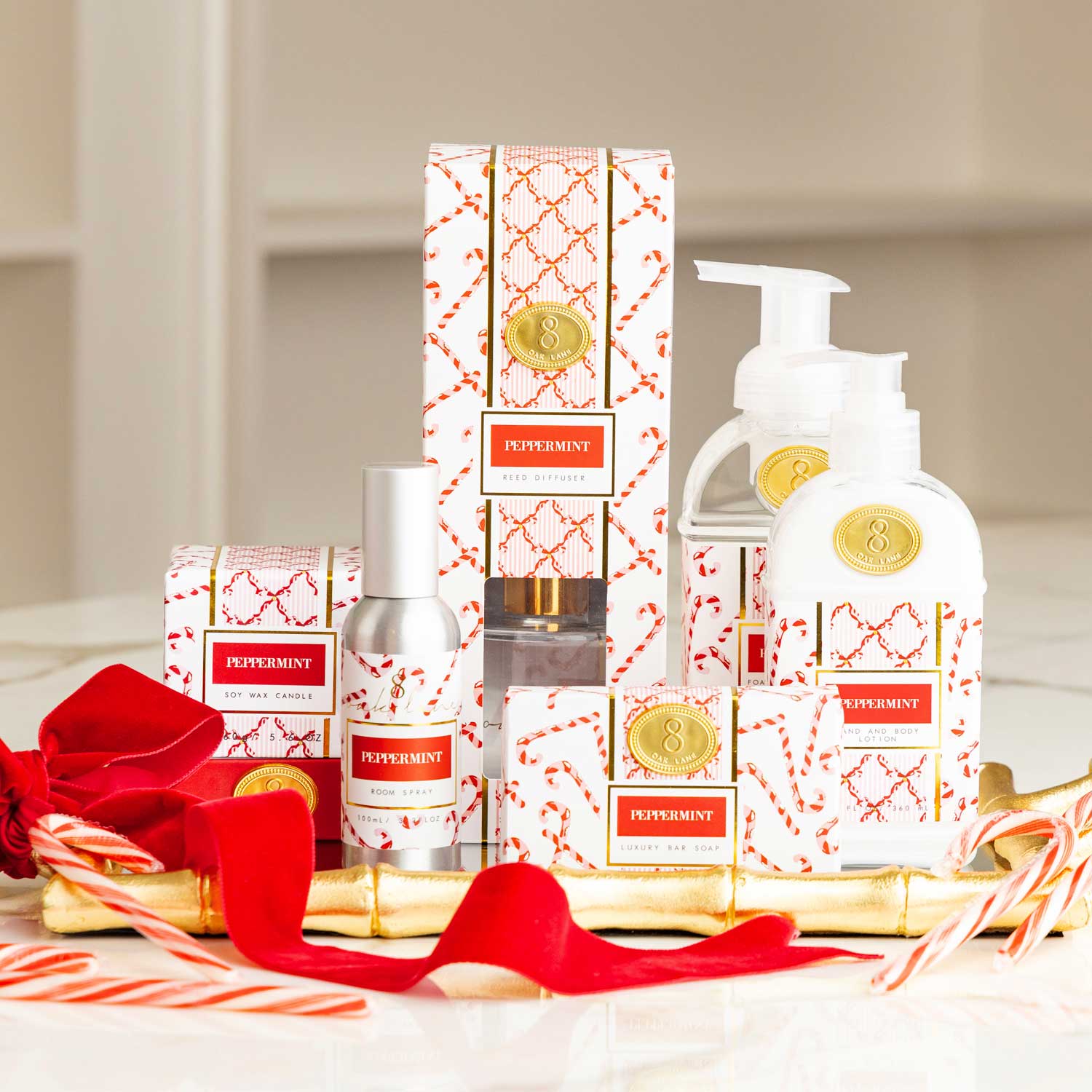 8 Oak Lane - Peppermint Candy Cane Room & Linen Spray