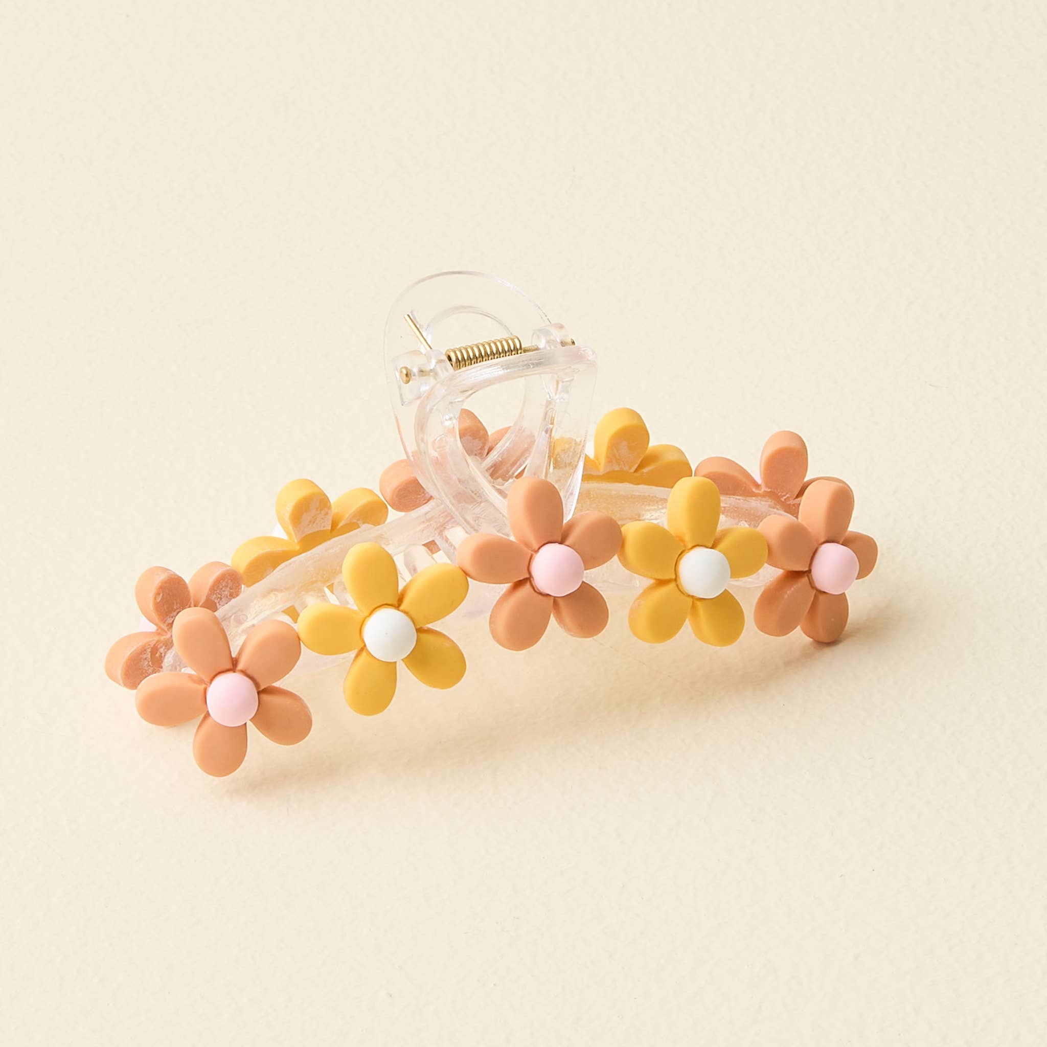 The Darling Effect - Daisy Claw Clip-Peachy