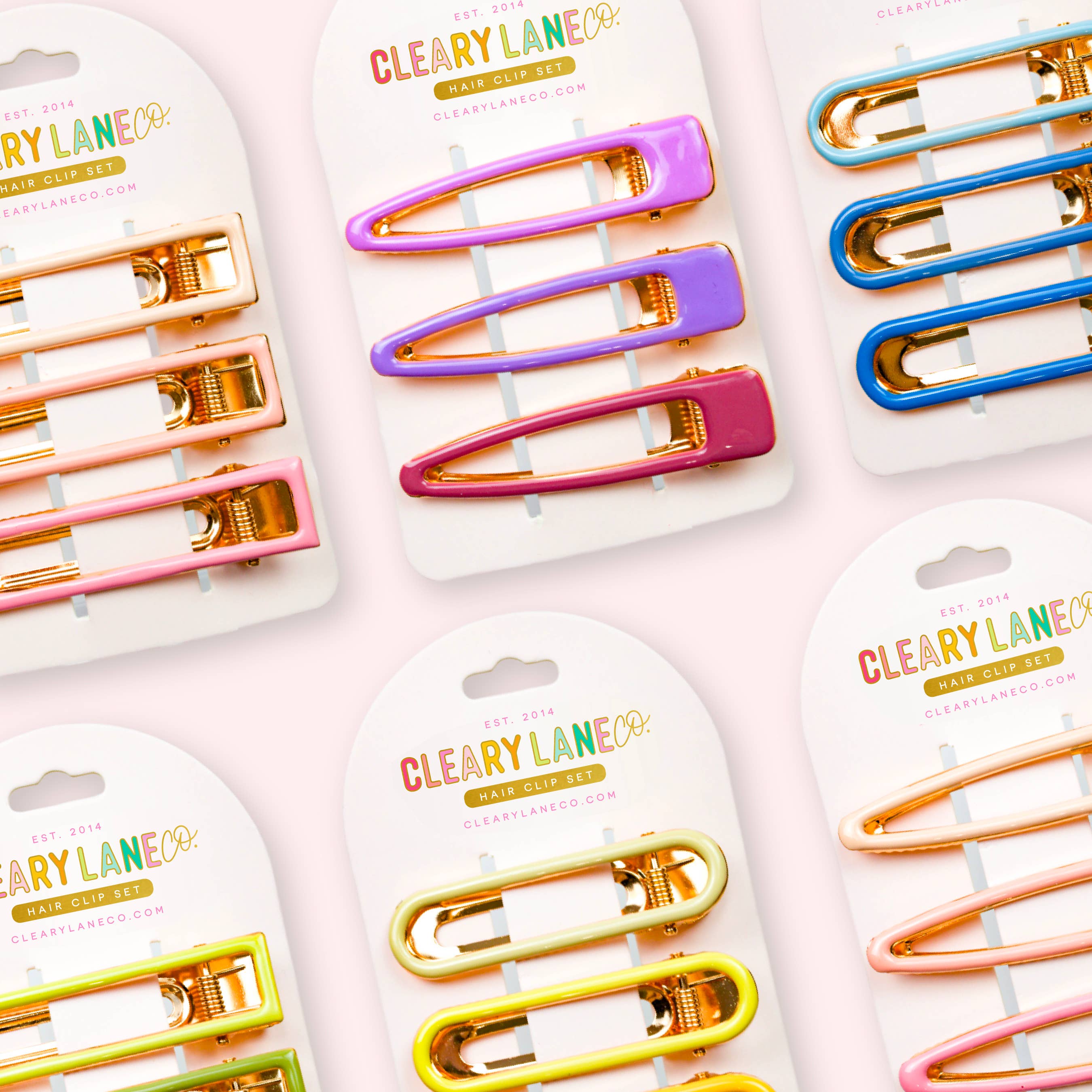 Cleary Lane - Hair Clip Set | Yellow