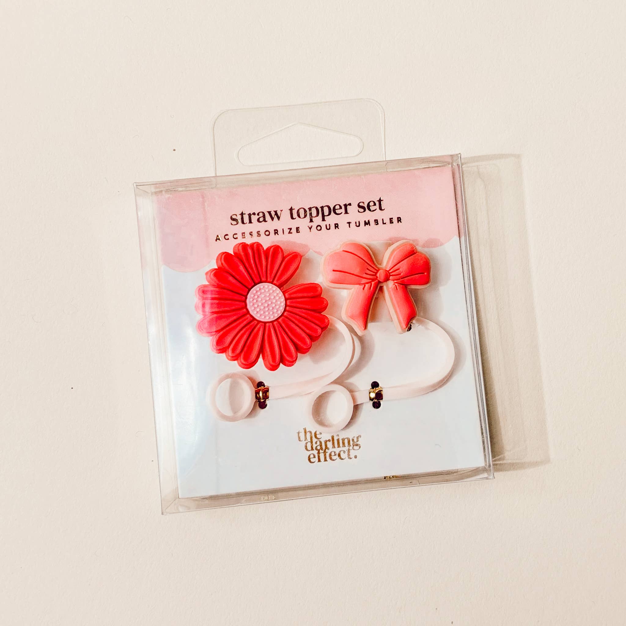 The Darling Effect - Straw Topper Set-Bubblegum