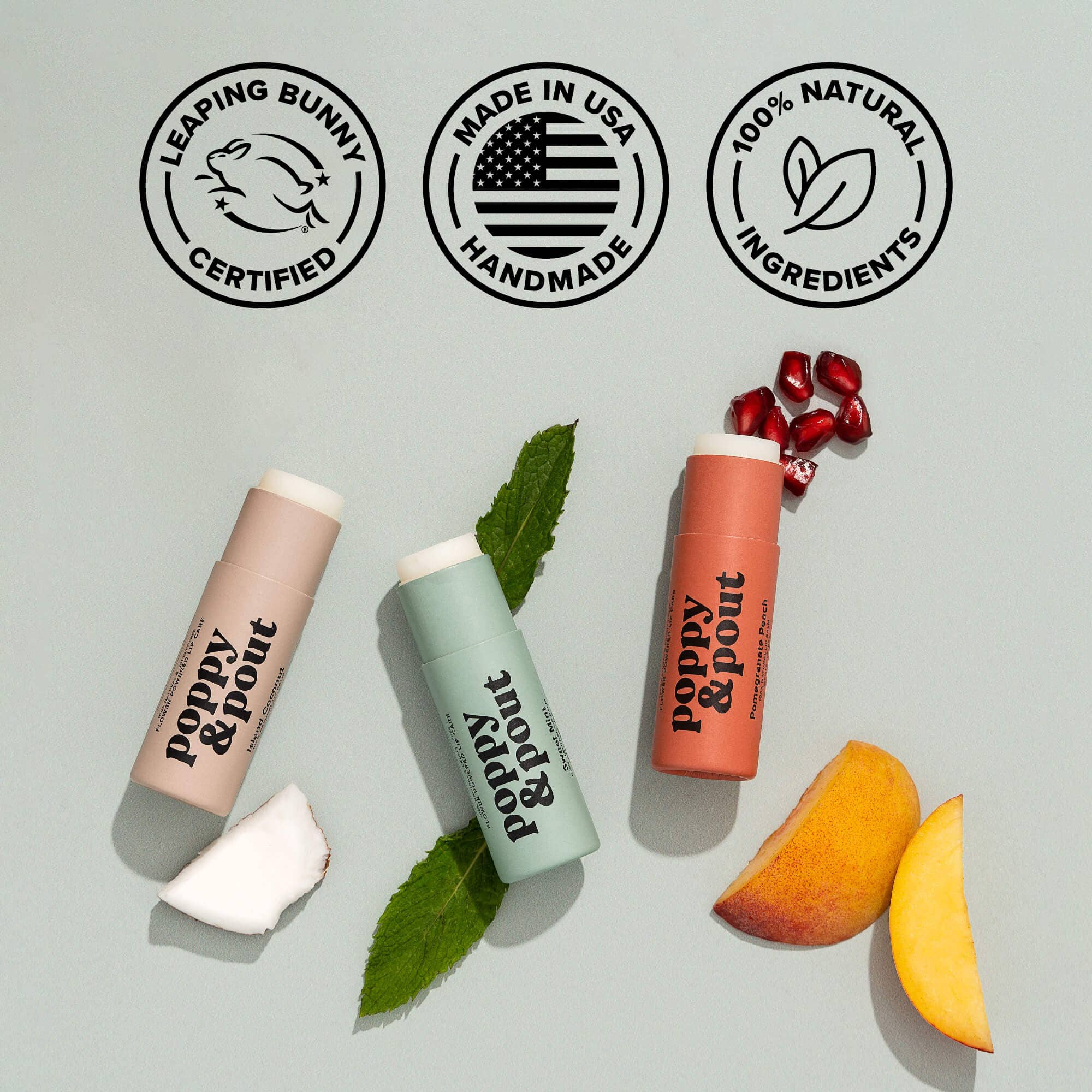 Poppy & Pout - Lip Balm, Sweet Mint