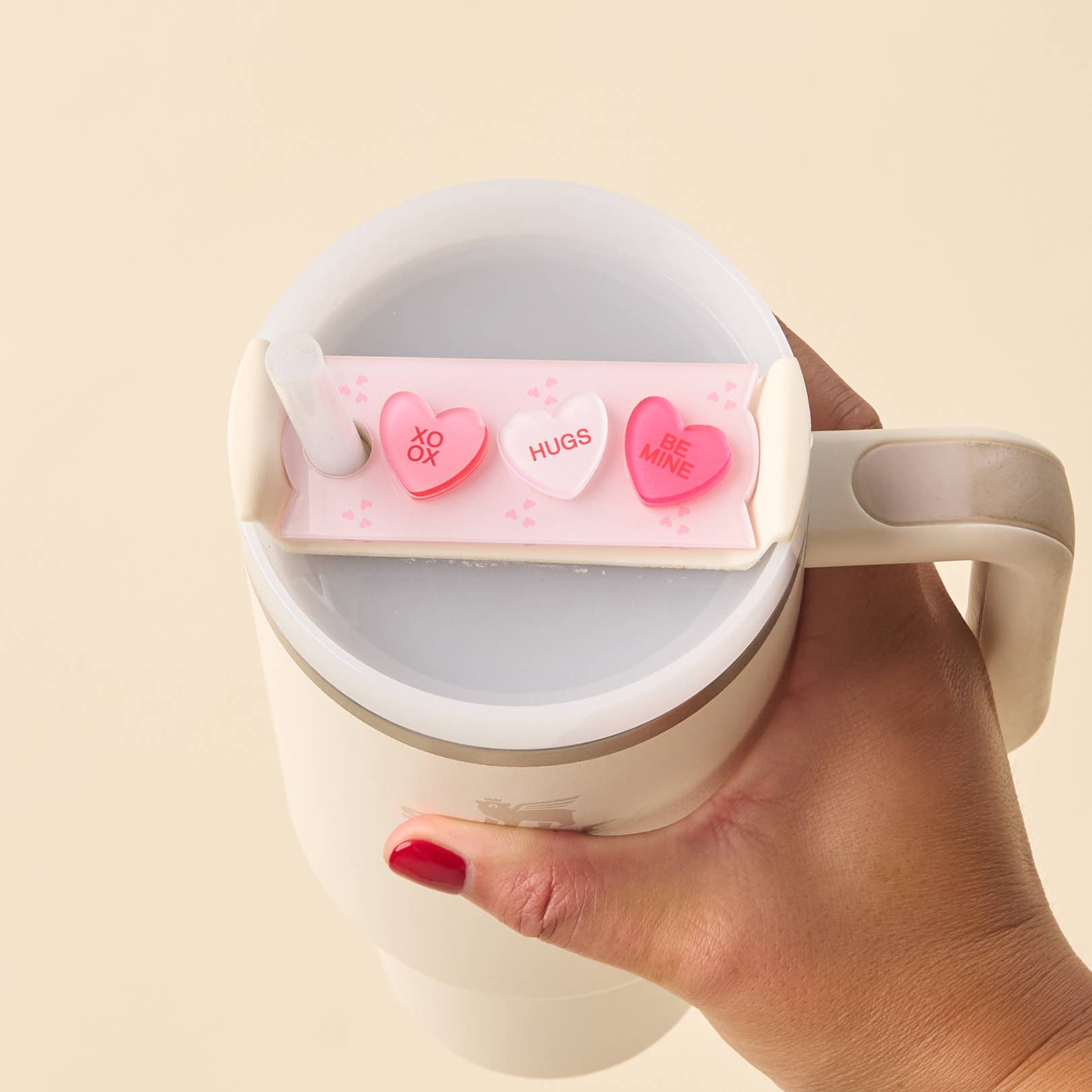 The Darling Effect - Tumbler Lid Tag-Candy Hearts
