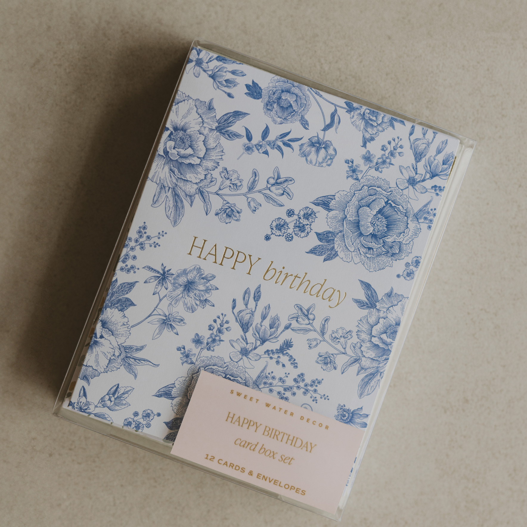 Sweet Water Decor - Assorted Happy Birthday Boxed Card Set - Greeting Cards