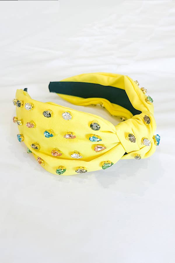 Nash Grey - Ivy Yellow Rhinestone Headband